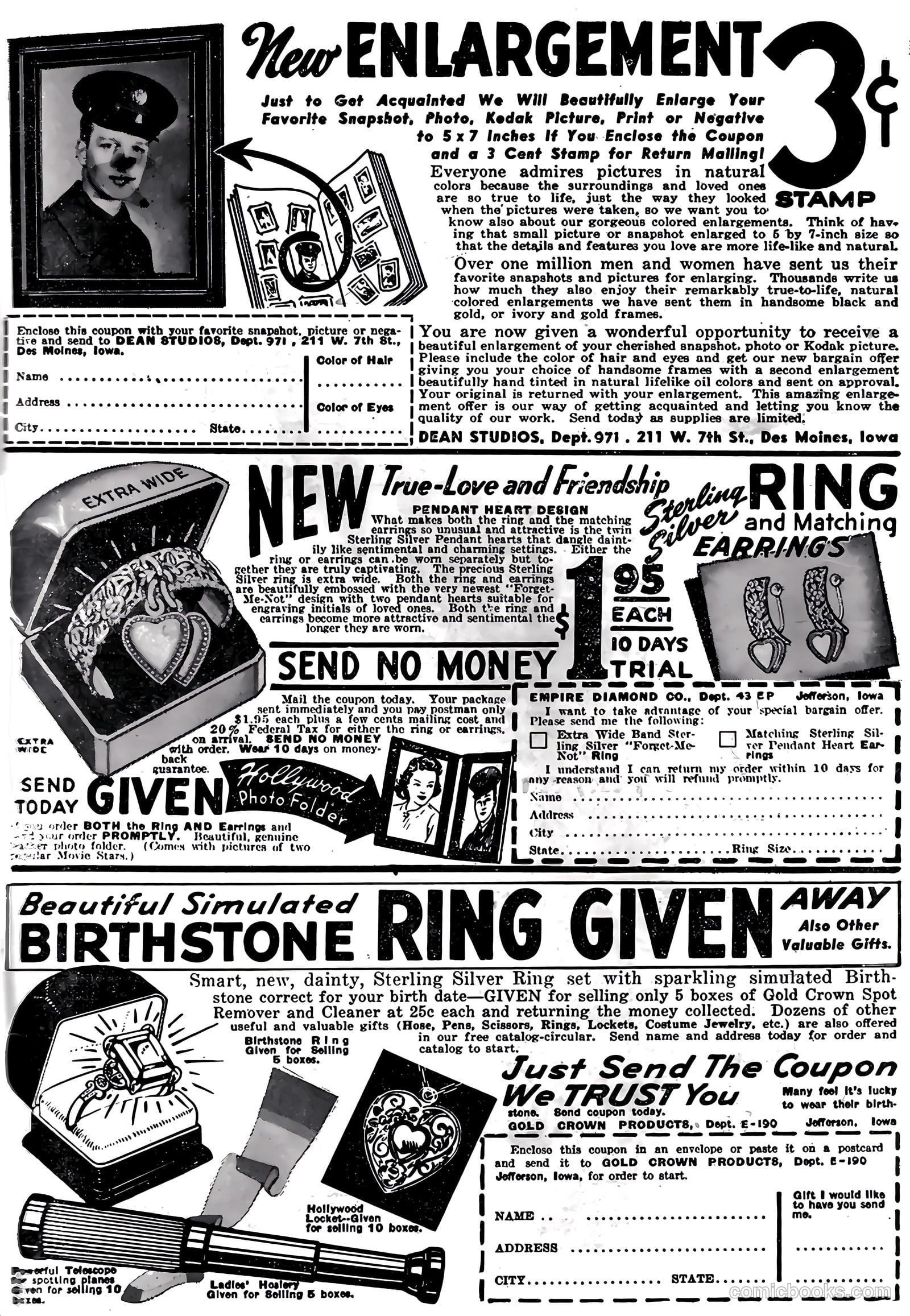 Blue Circle Comics #5 (1944, Rural Empire Publishing Co.) — page 51 of 52