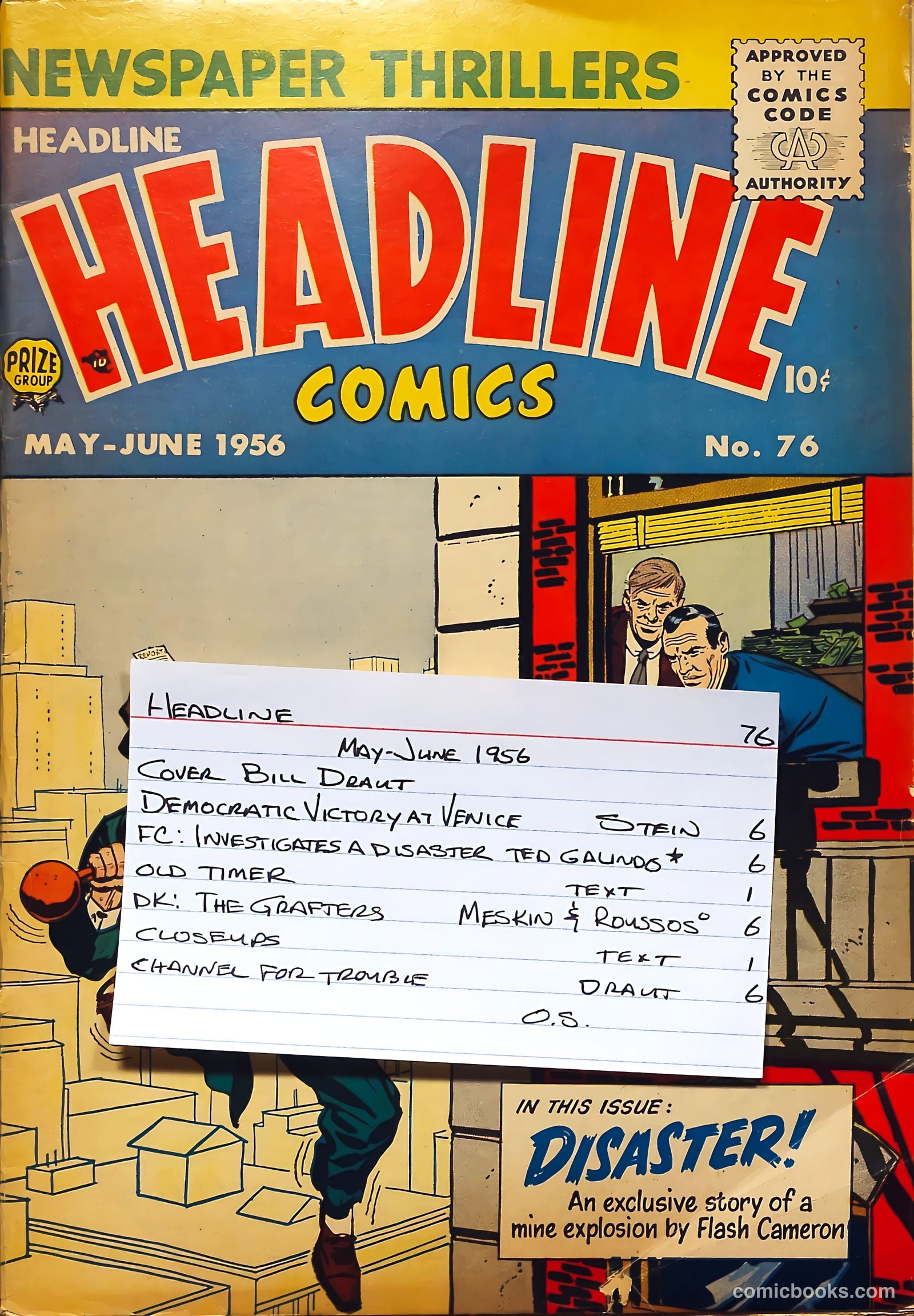 Headline Comics #76 (1949) — page 37 of 37