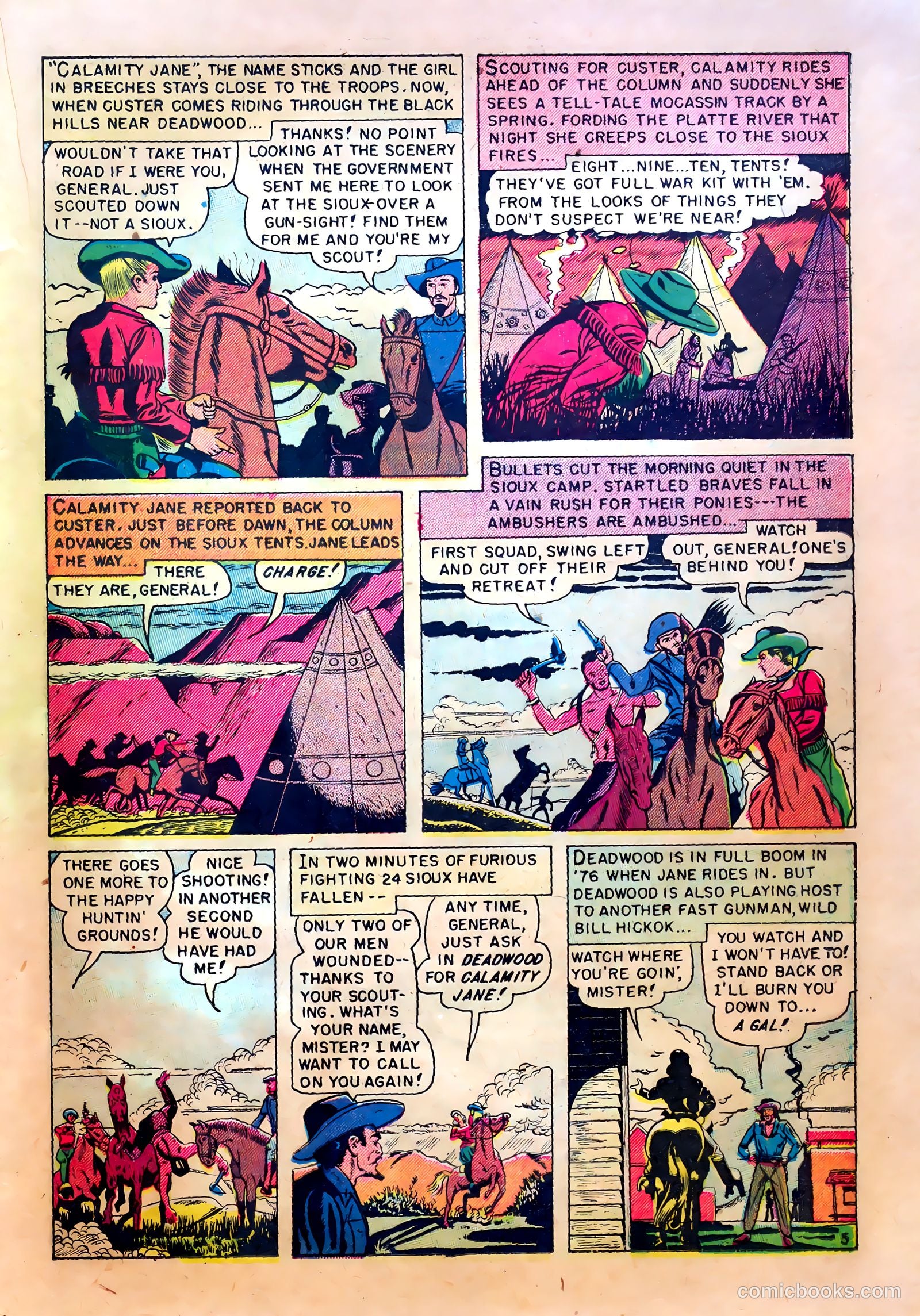 King of the Bad Men of Deadwood #nn (1950) — page 23 of 36