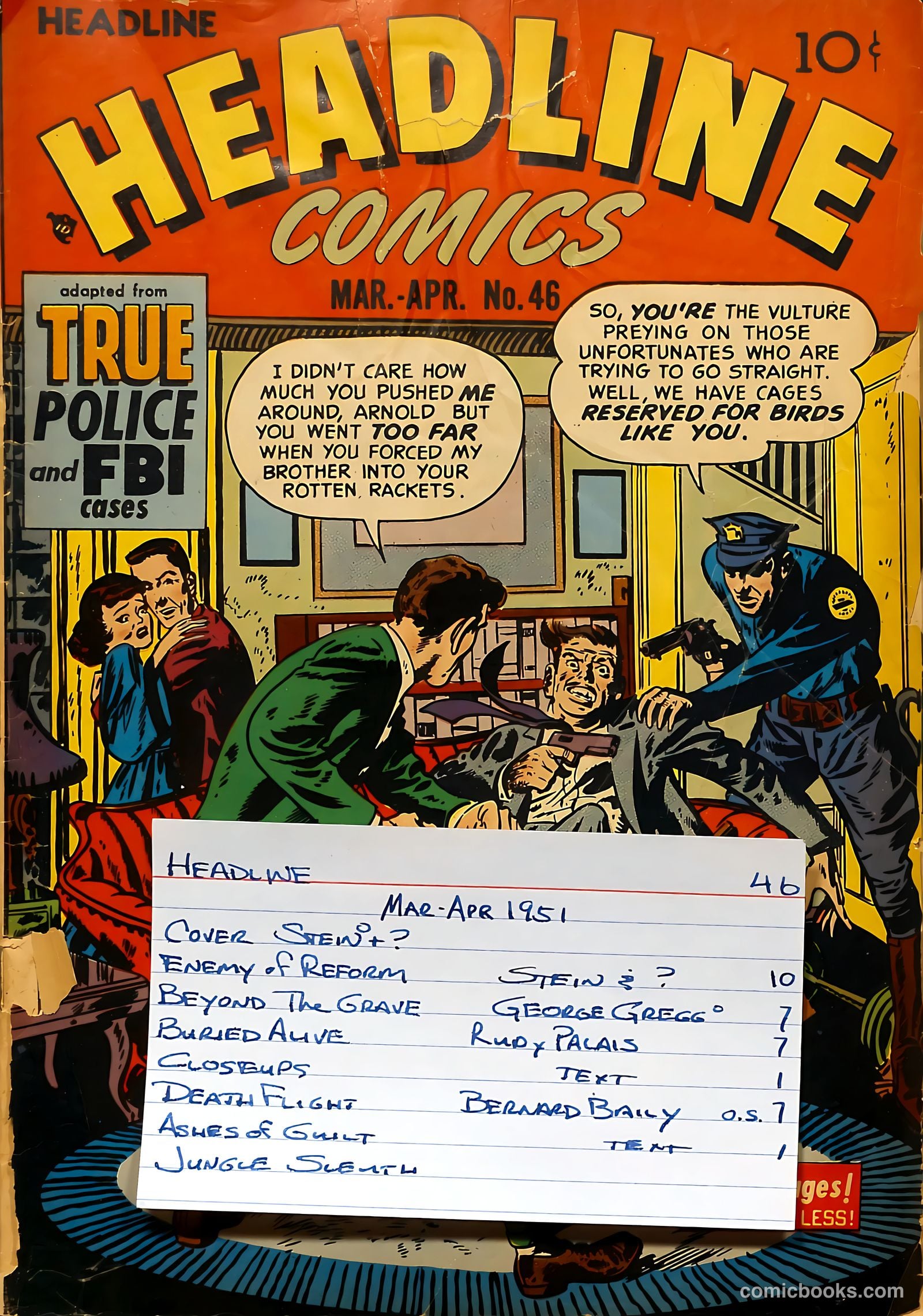 Headline Comics #46 (1949) — page 54 of 54