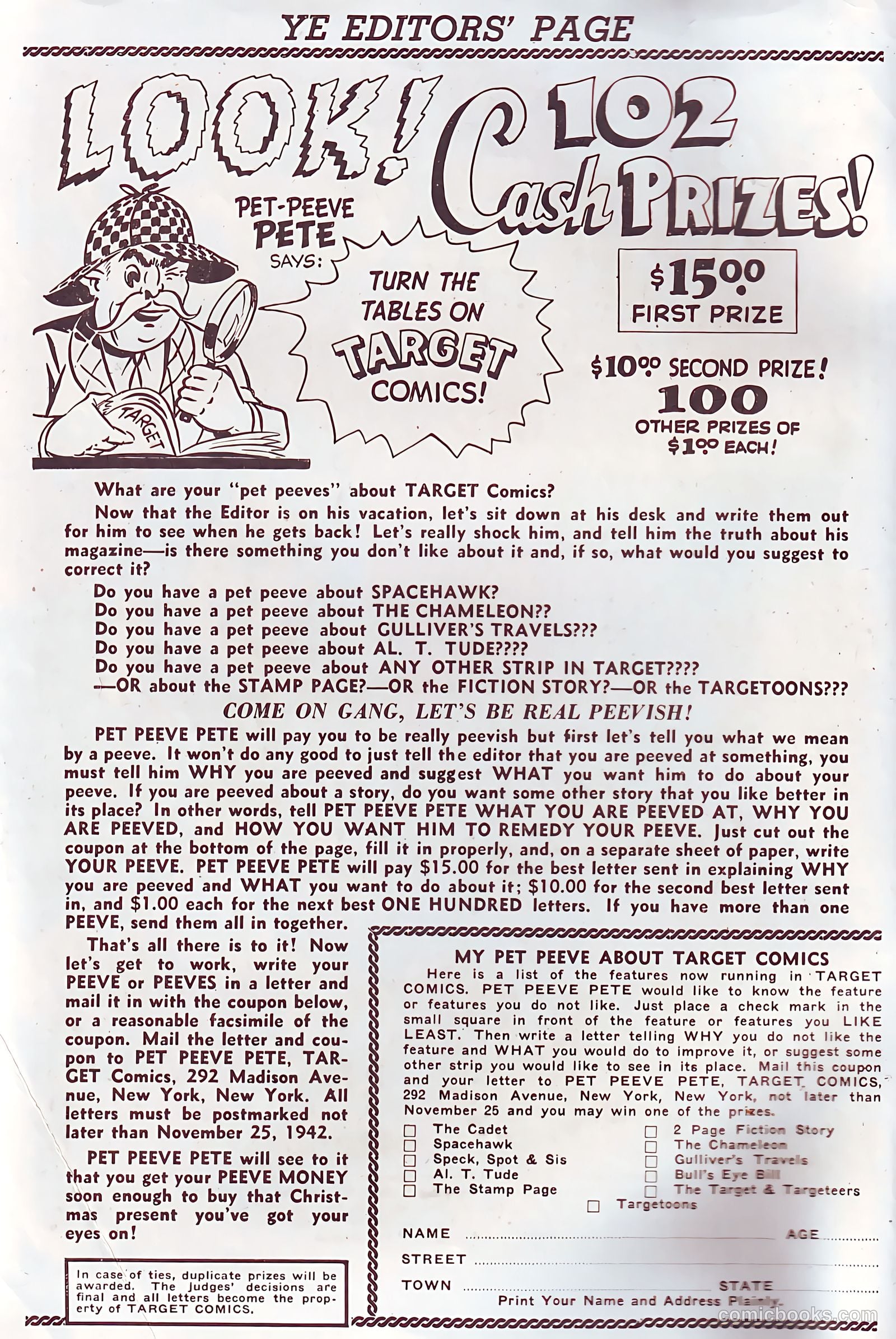 Target Comics #10 (1946) — page 3 of 69