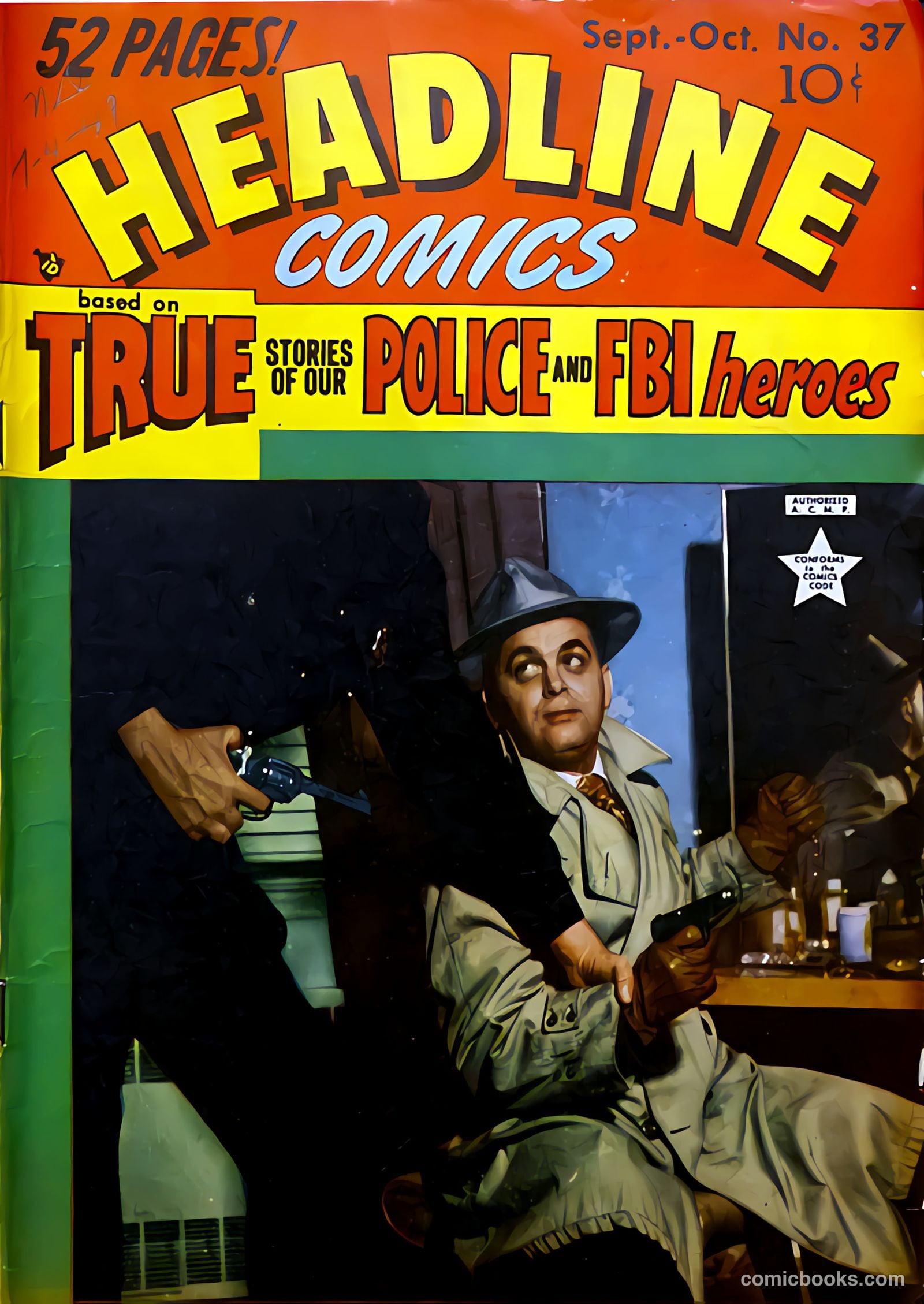 Headline Comics #37 cover