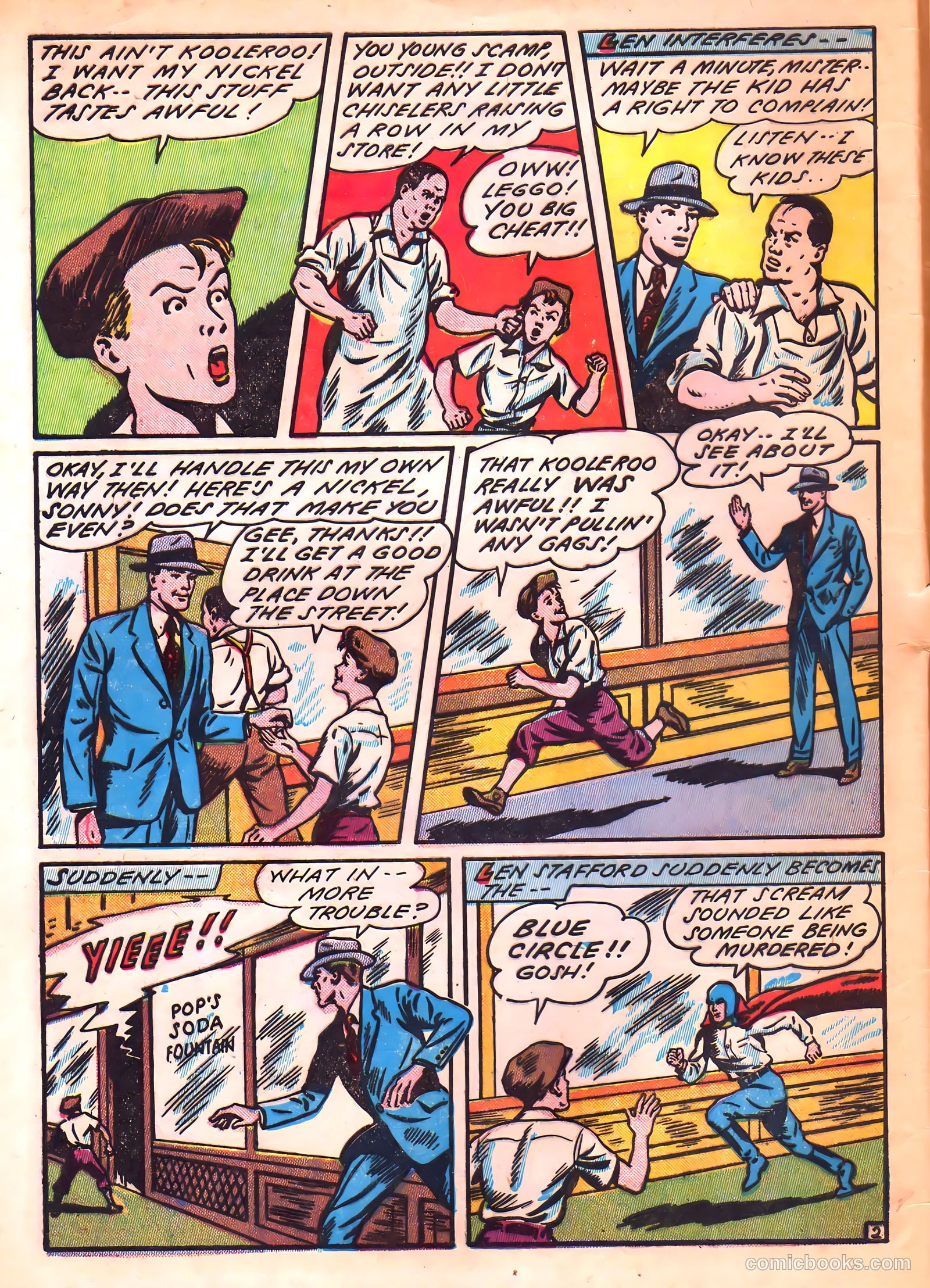 Blue Circle Comics #3 (1944, Rural Empire Publishing Co.) — page 4 of 52