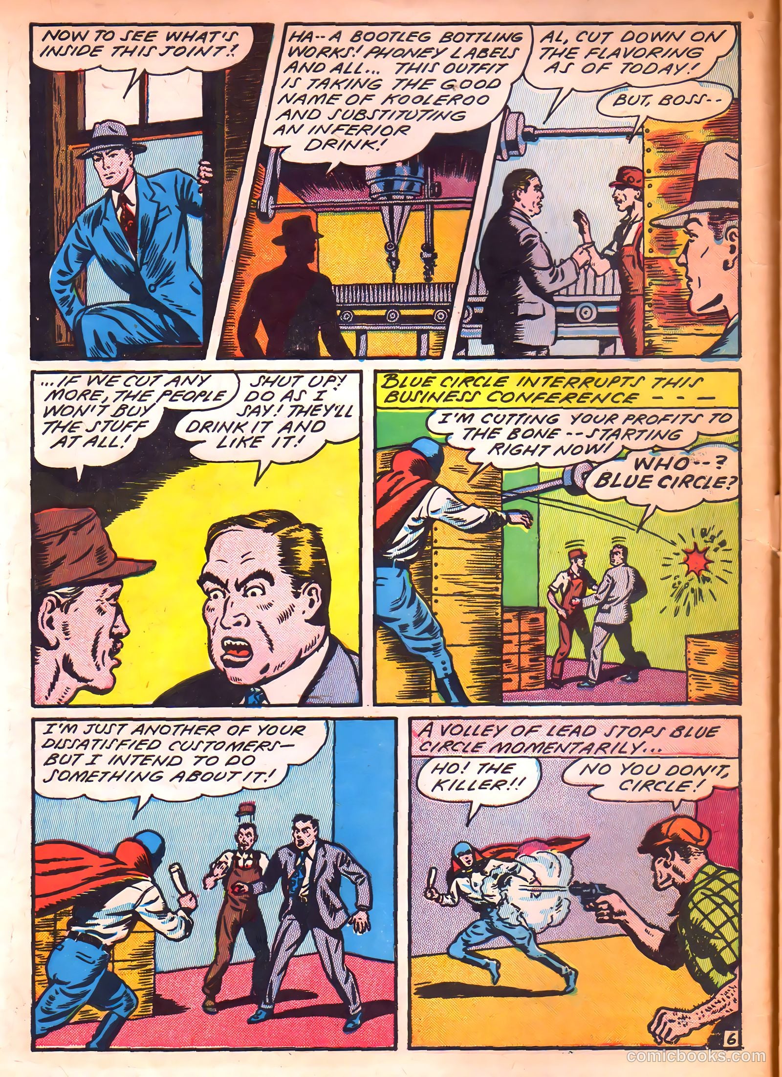 Blue Circle Comics #3 (1944, Rural Empire Publishing Co.) — page 8 of 52