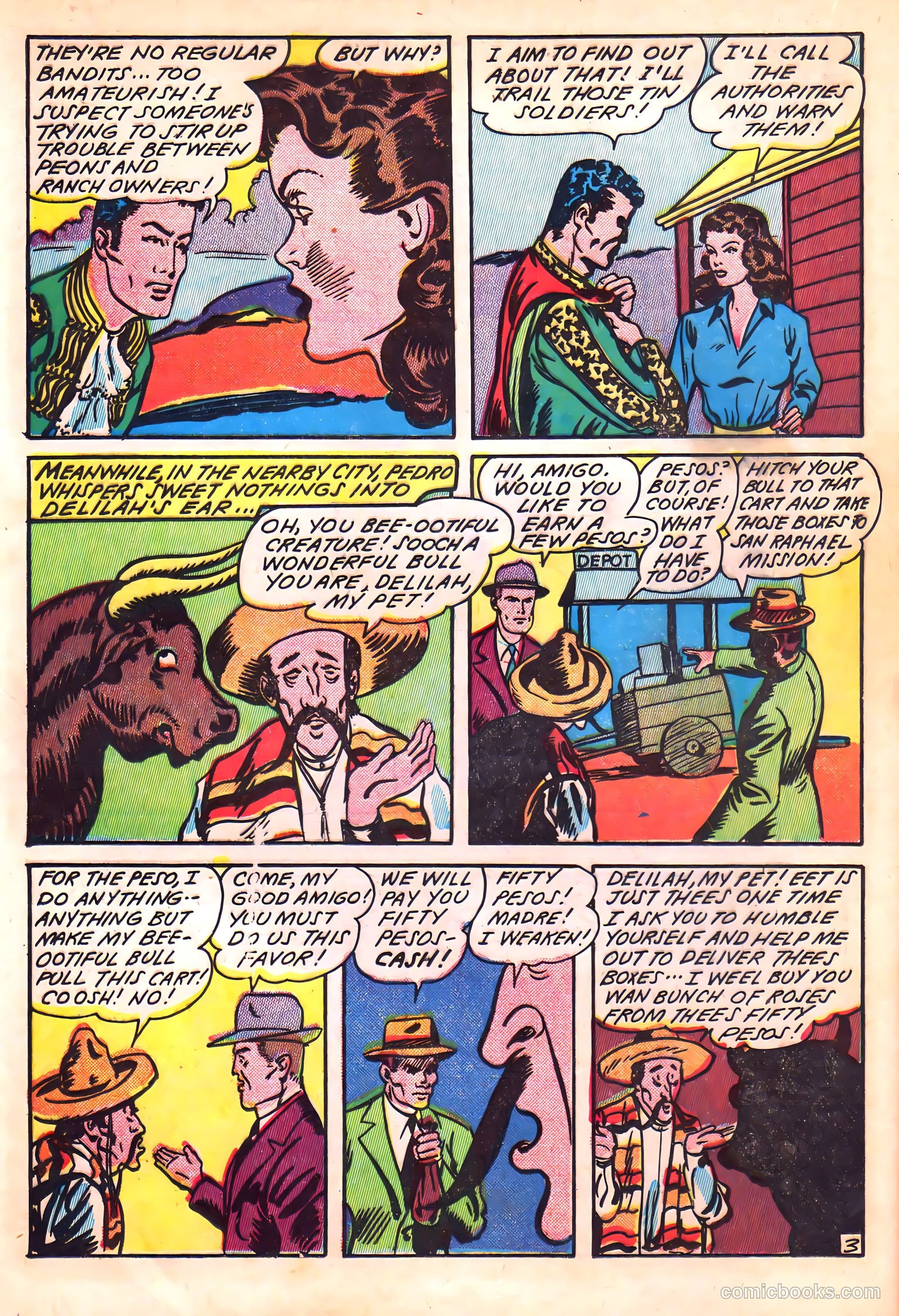Blue Circle Comics #3 (1944, Rural Empire Publishing Co.) — page 18 of 52