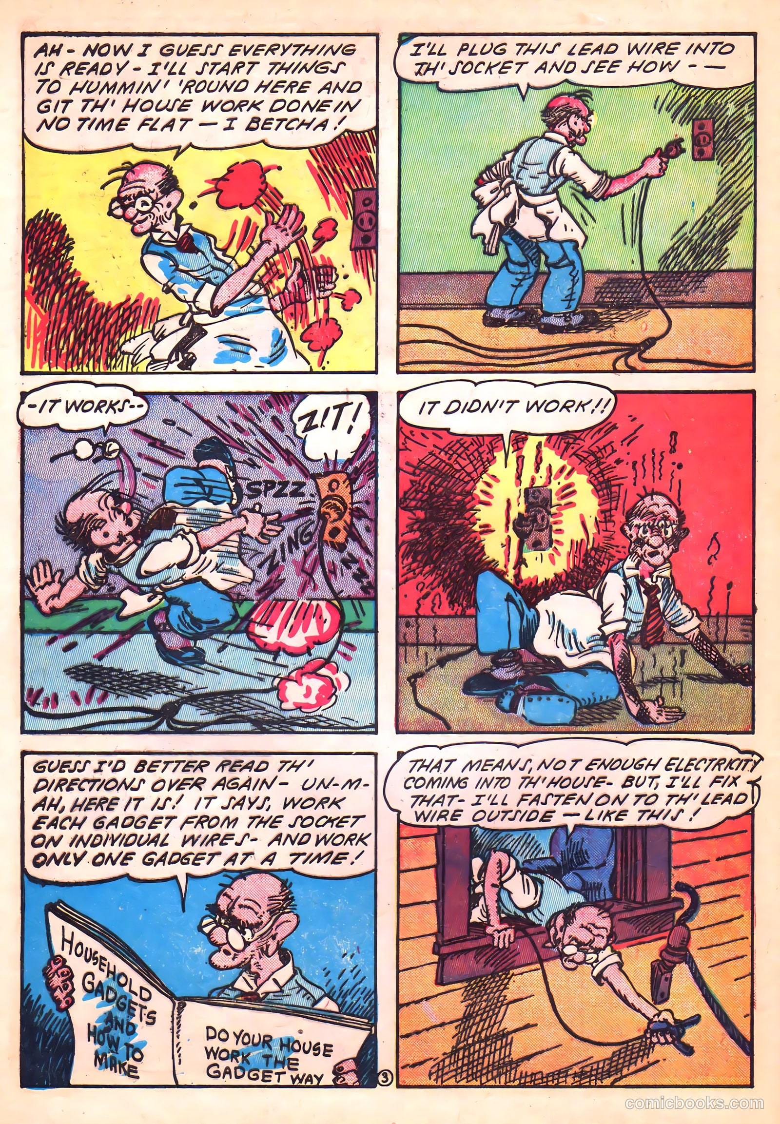 Blue Circle Comics #3 (1944, Rural Empire Publishing Co.) — page 46 of 52