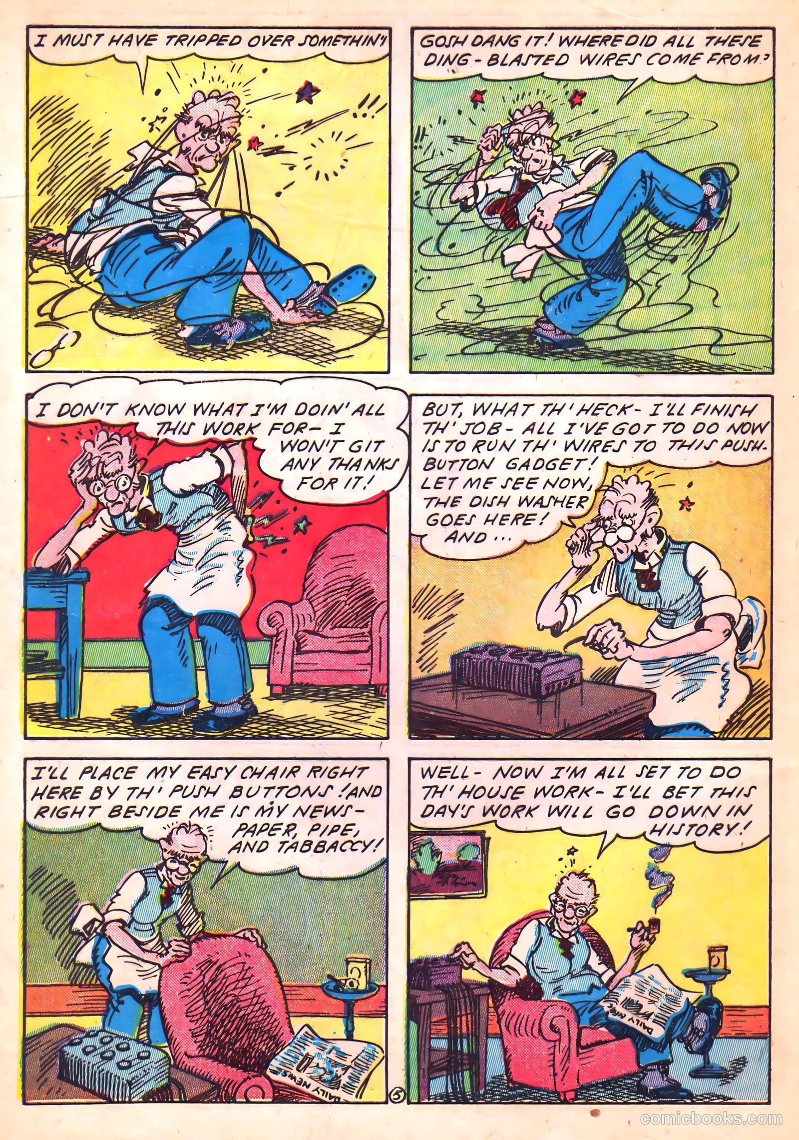 Blue Circle Comics #3 (1944, Rural Empire Publishing Co.) — page 48 of 52