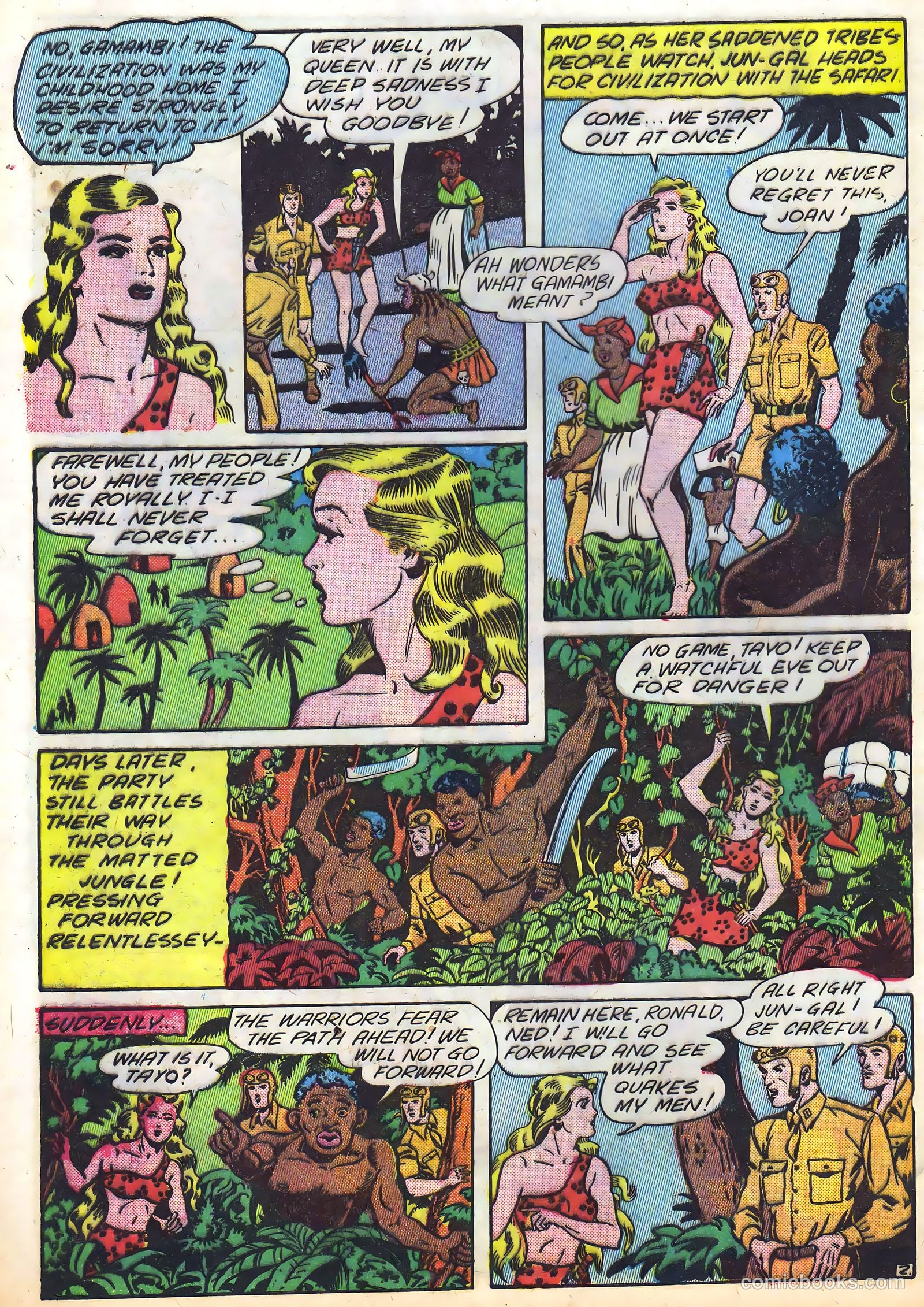 Blazing Comics #5 (1944, REWL PUBLICATIONS INC.) — page 40 of 53