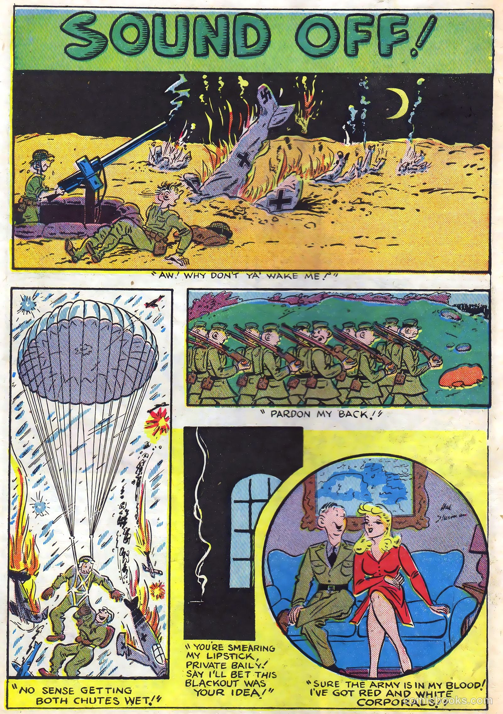 Blazing Comics #5 (1944, REWL PUBLICATIONS INC.) — page 50 of 53