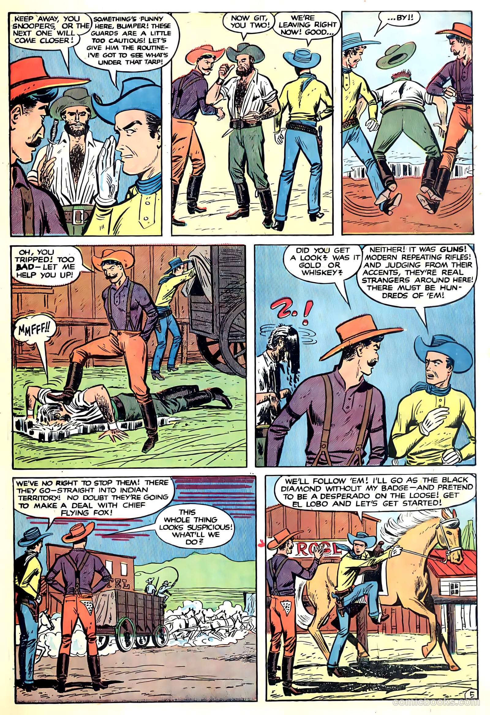 Black Diamond Western #22 (1949, Lev Gleason Publications, Inc.) — page 7 of 52