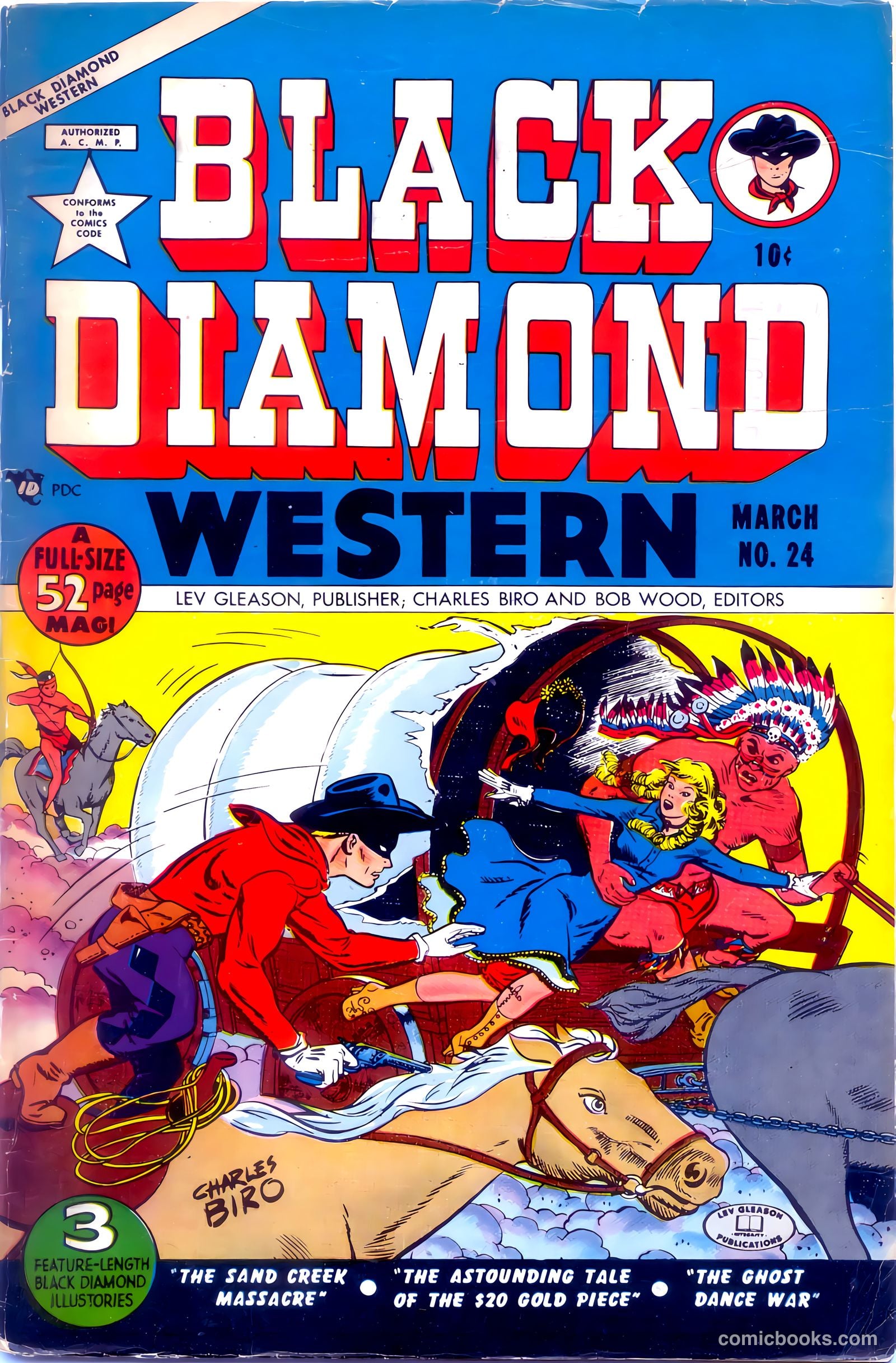 Black Diamond Western #24 (1949, Lev Gleason Publications, Inc.) — page 2 of 53