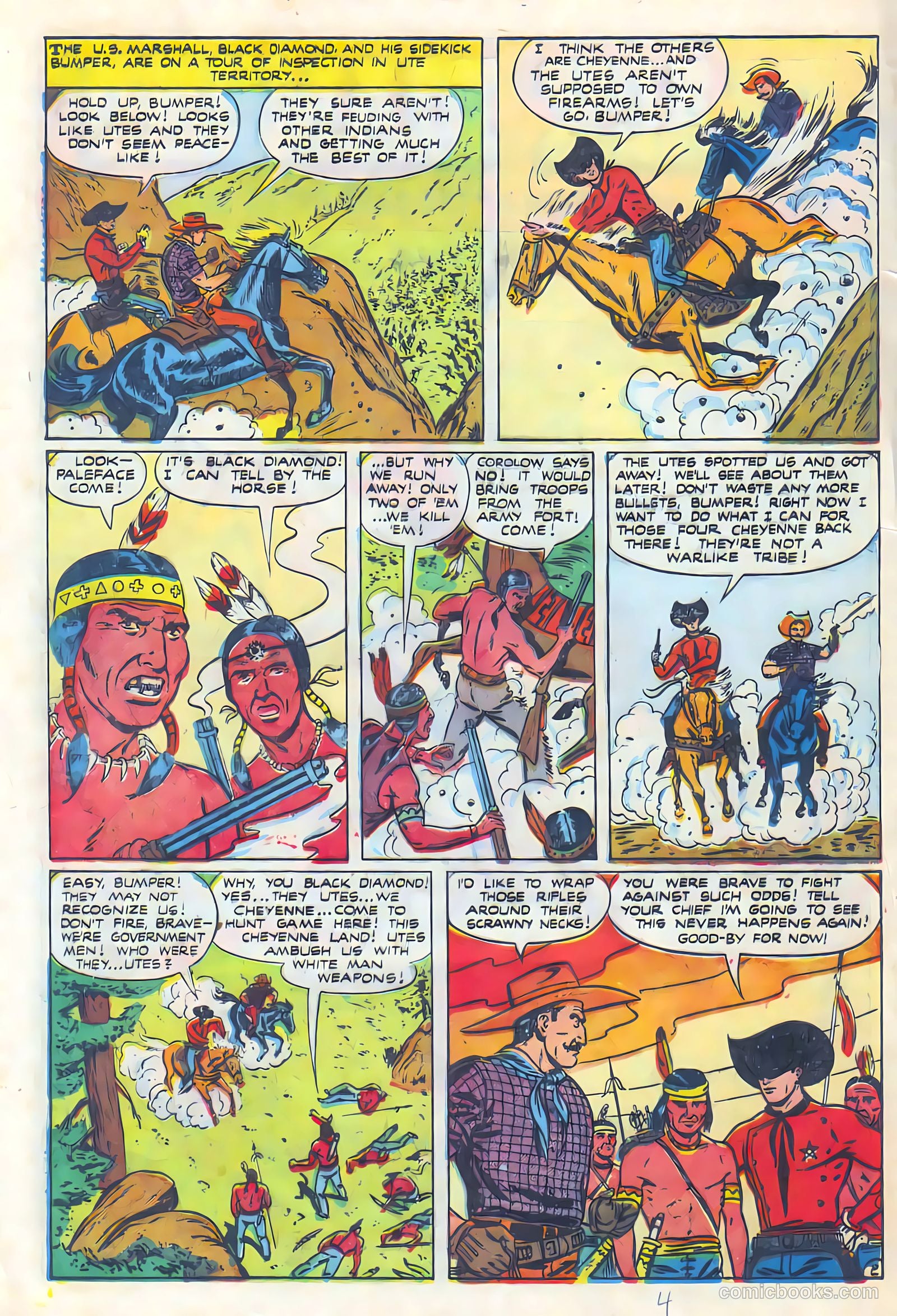 Black Diamond Western #24 (1949, Lev Gleason Publications, Inc.) — page 5 of 53