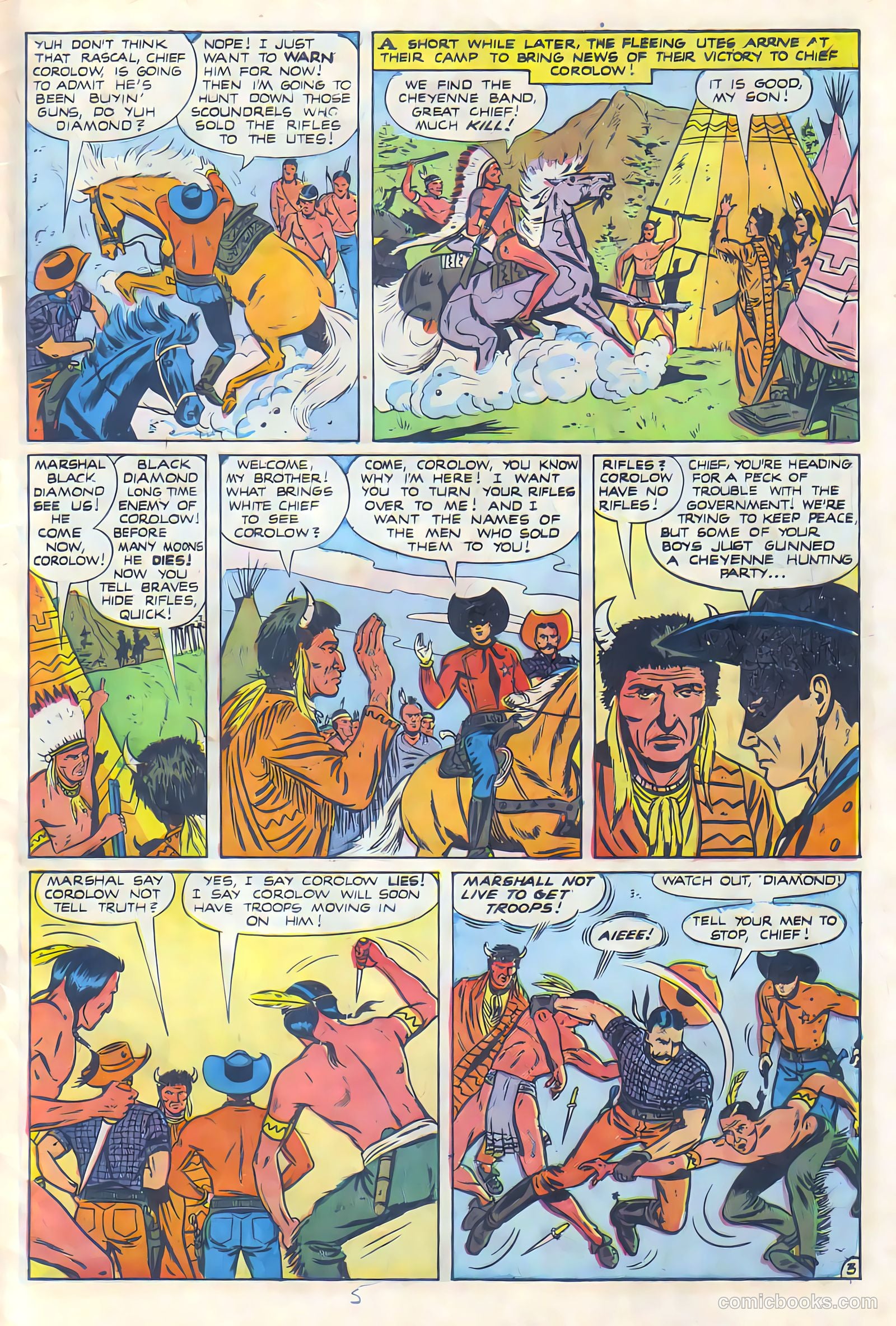 Black Diamond Western #24 (1949, Lev Gleason Publications, Inc.) — page 6 of 53