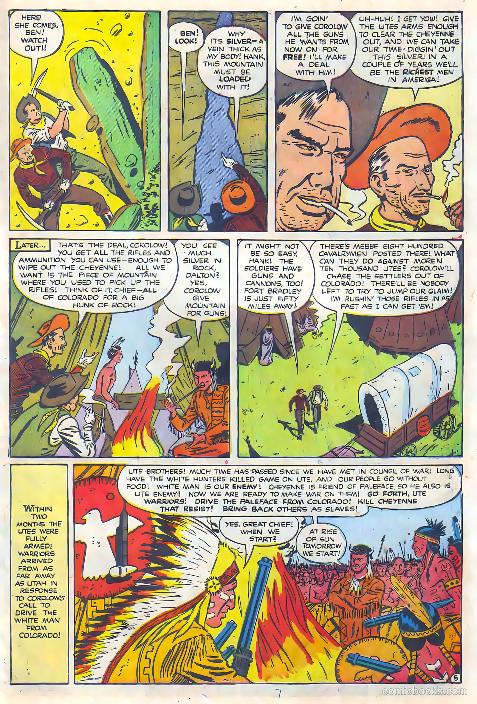 Black Diamond Western #24 (1949, Lev Gleason Publications, Inc.) — page 8 of 53
