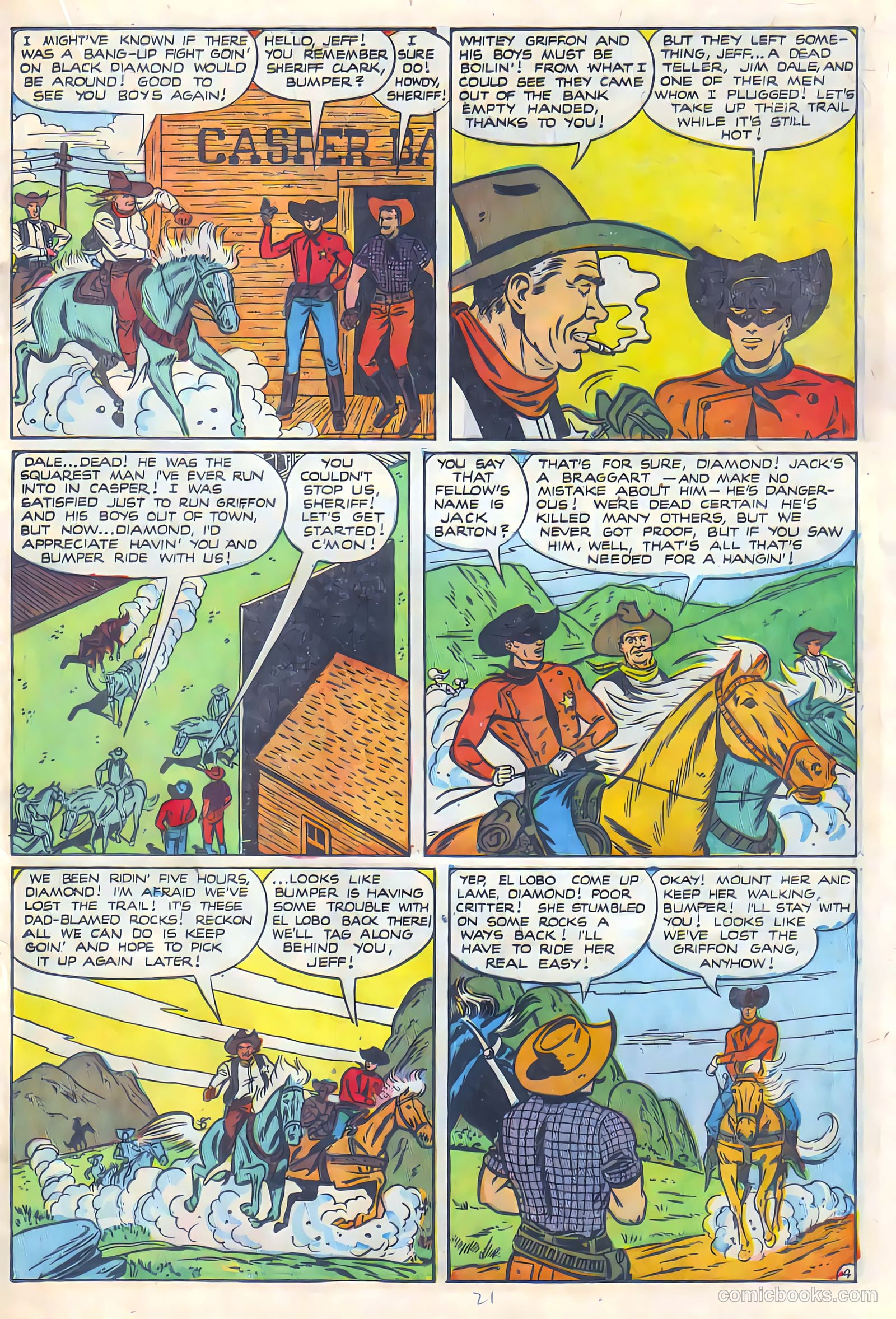 Black Diamond Western #24 (1949, Lev Gleason Publications, Inc.) — page 22 of 53