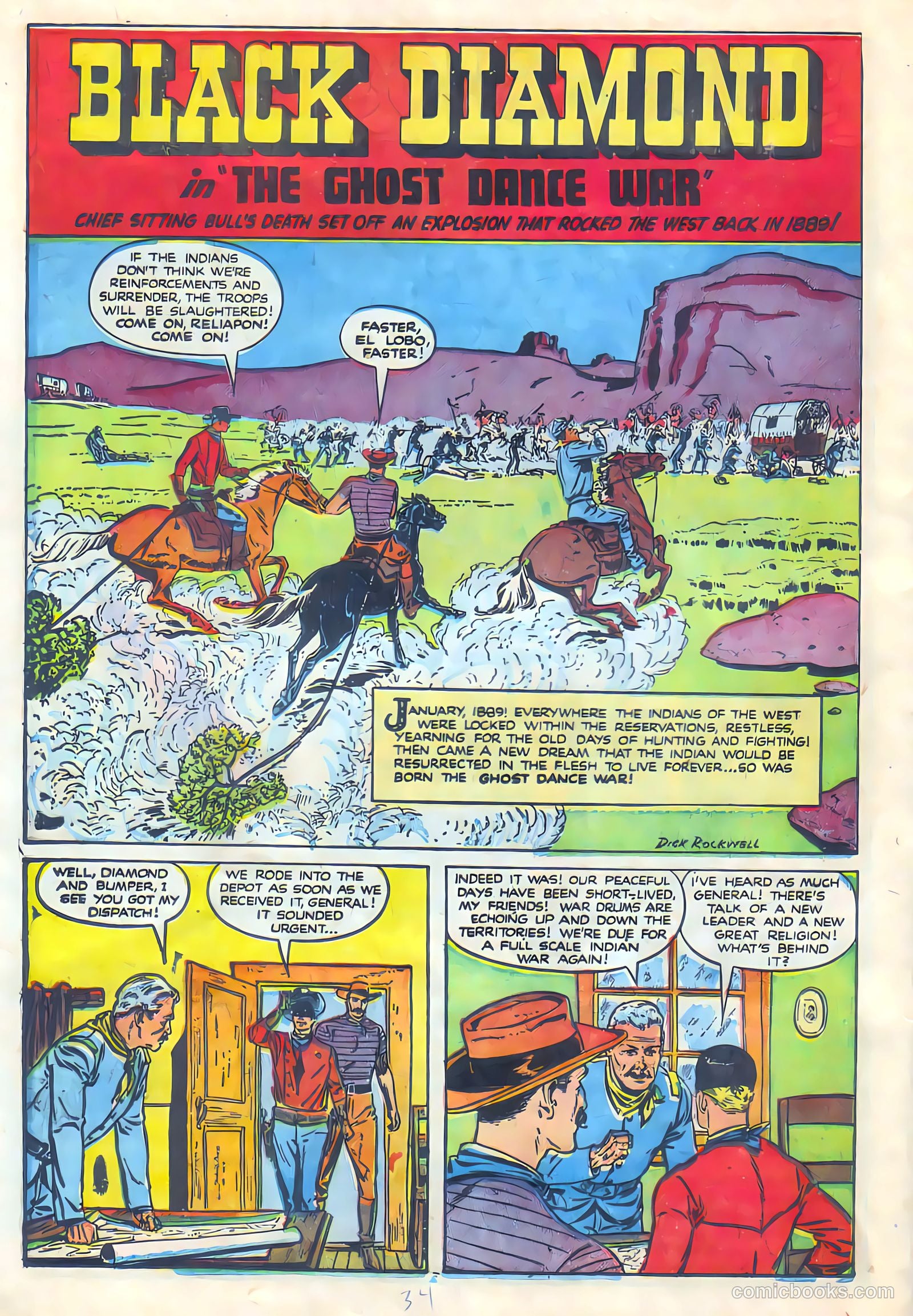 Black Diamond Western #24 (1949, Lev Gleason Publications, Inc.) — page 35 of 53