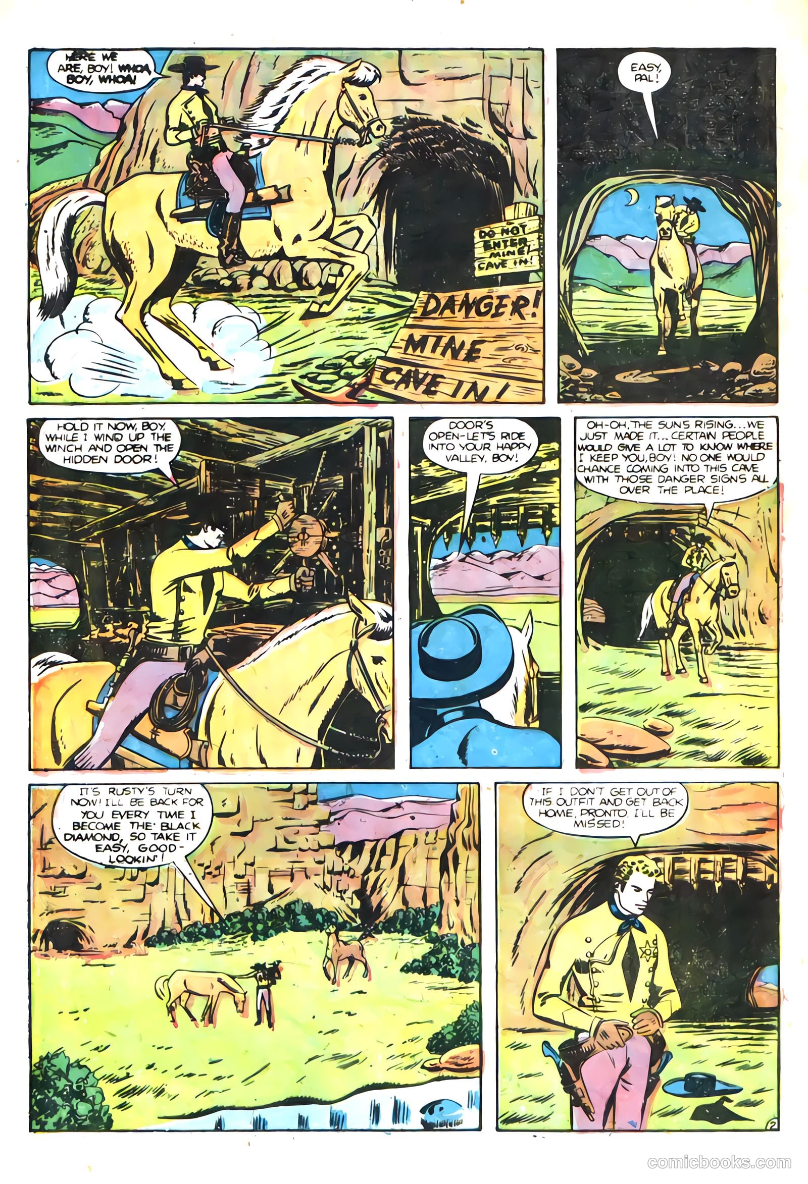 Black Diamond Western #12 (1949, Lev Gleason Publications, Inc.) — page 4 of 57
