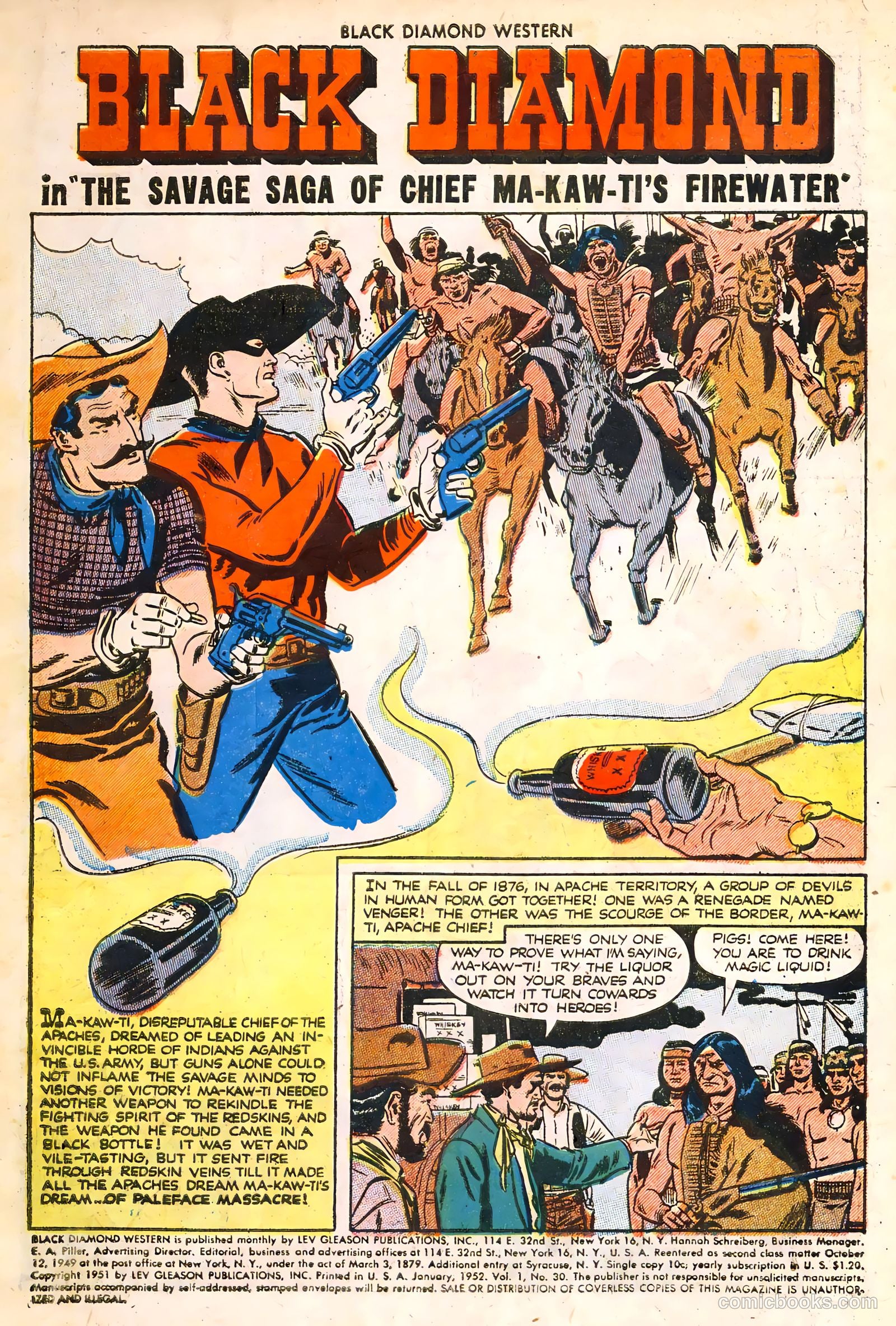 Black Diamond Western #30 (1949, Lev Gleason Publications, Inc.) — page 3 of 35