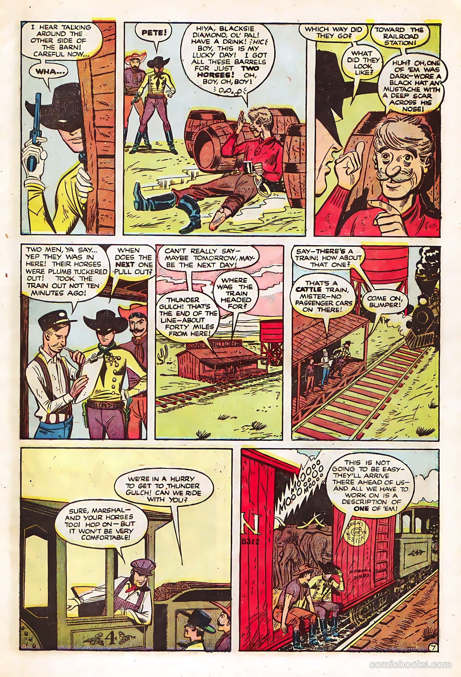 Black Diamond Western #23 (1949, Lev Gleason Publications, Inc.) — page 9 of 52