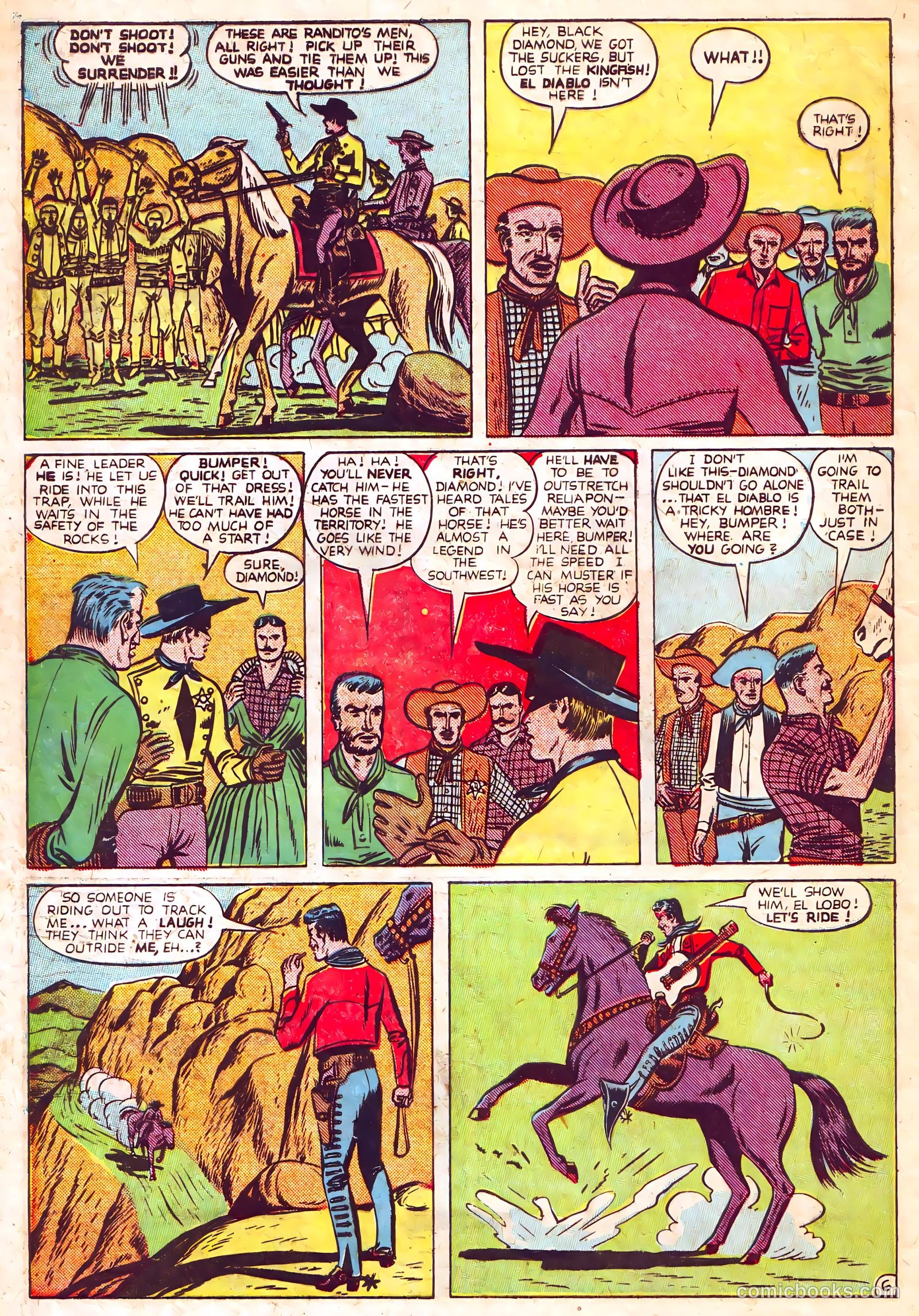 Black Diamond Western #16 (1949, Lev Gleason Publications, Inc.) — page 8 of 52