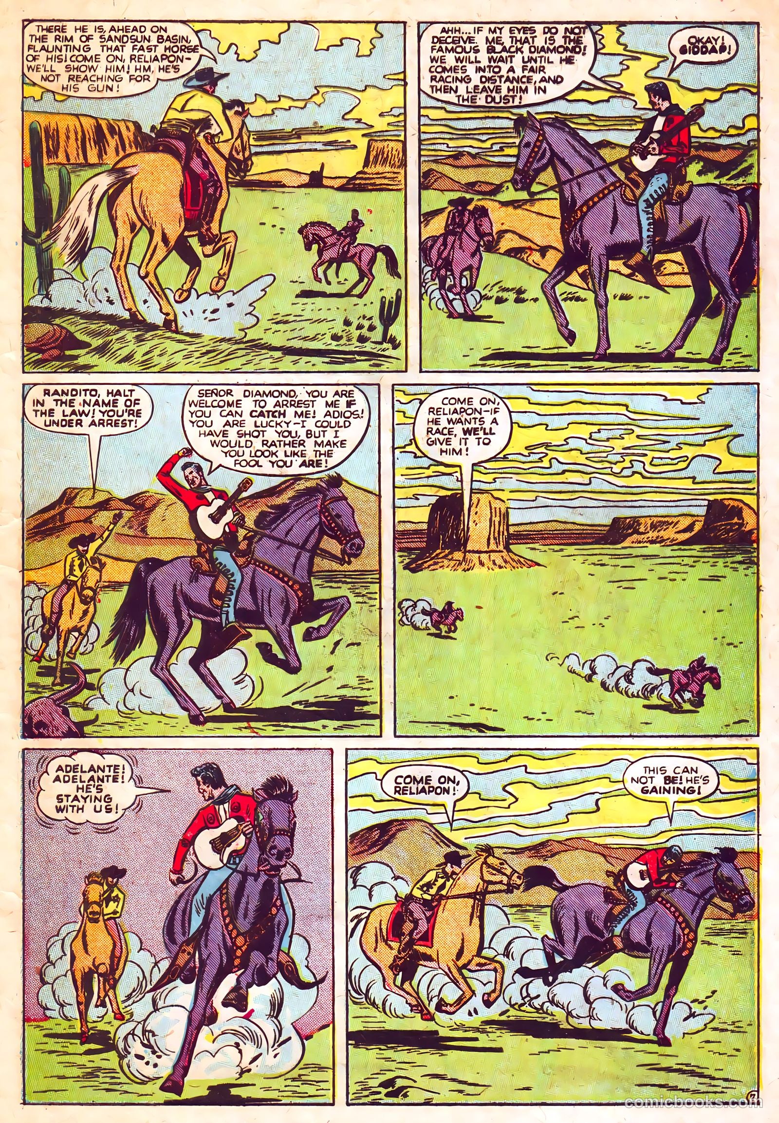 Black Diamond Western #16 (1949, Lev Gleason Publications, Inc.) — page 9 of 52