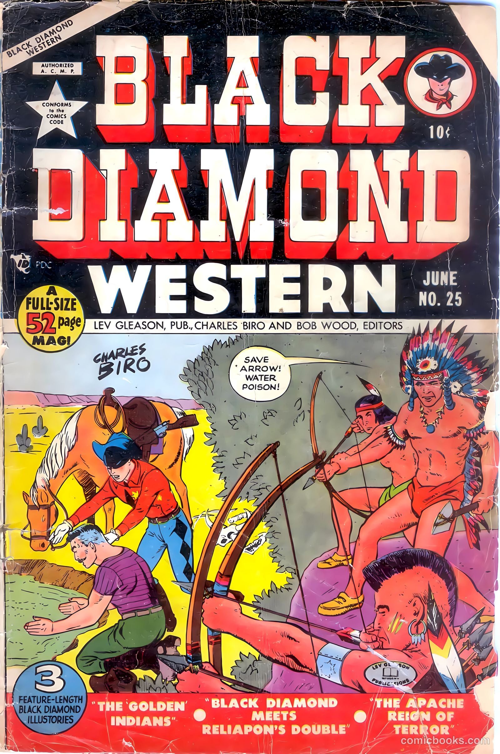 Black Diamond Western #25 (1949, Lev Gleason Publications, Inc.) — page 2 of 53