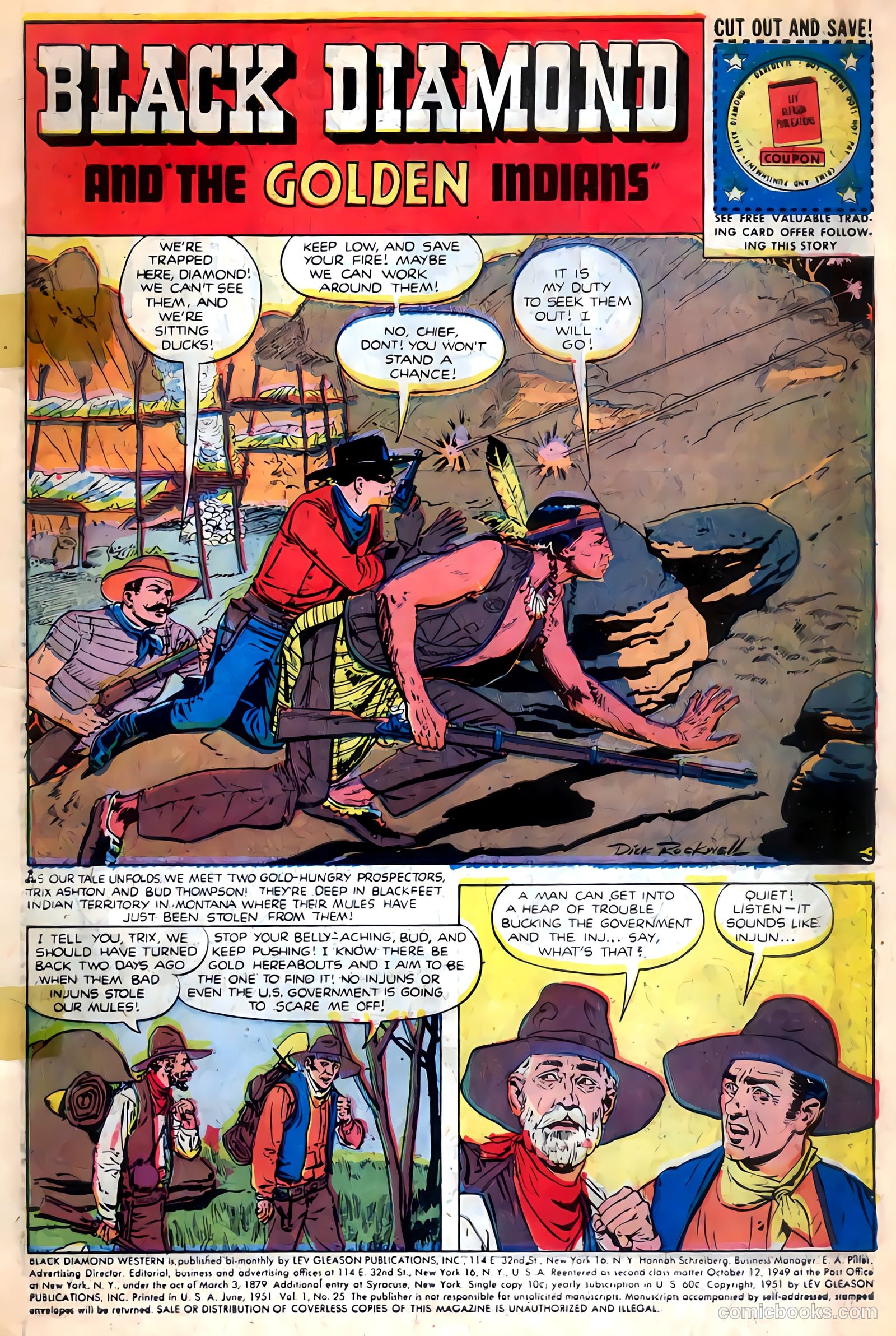 Black Diamond Western #25 (1949, Lev Gleason Publications, Inc.) — page 4 of 53
