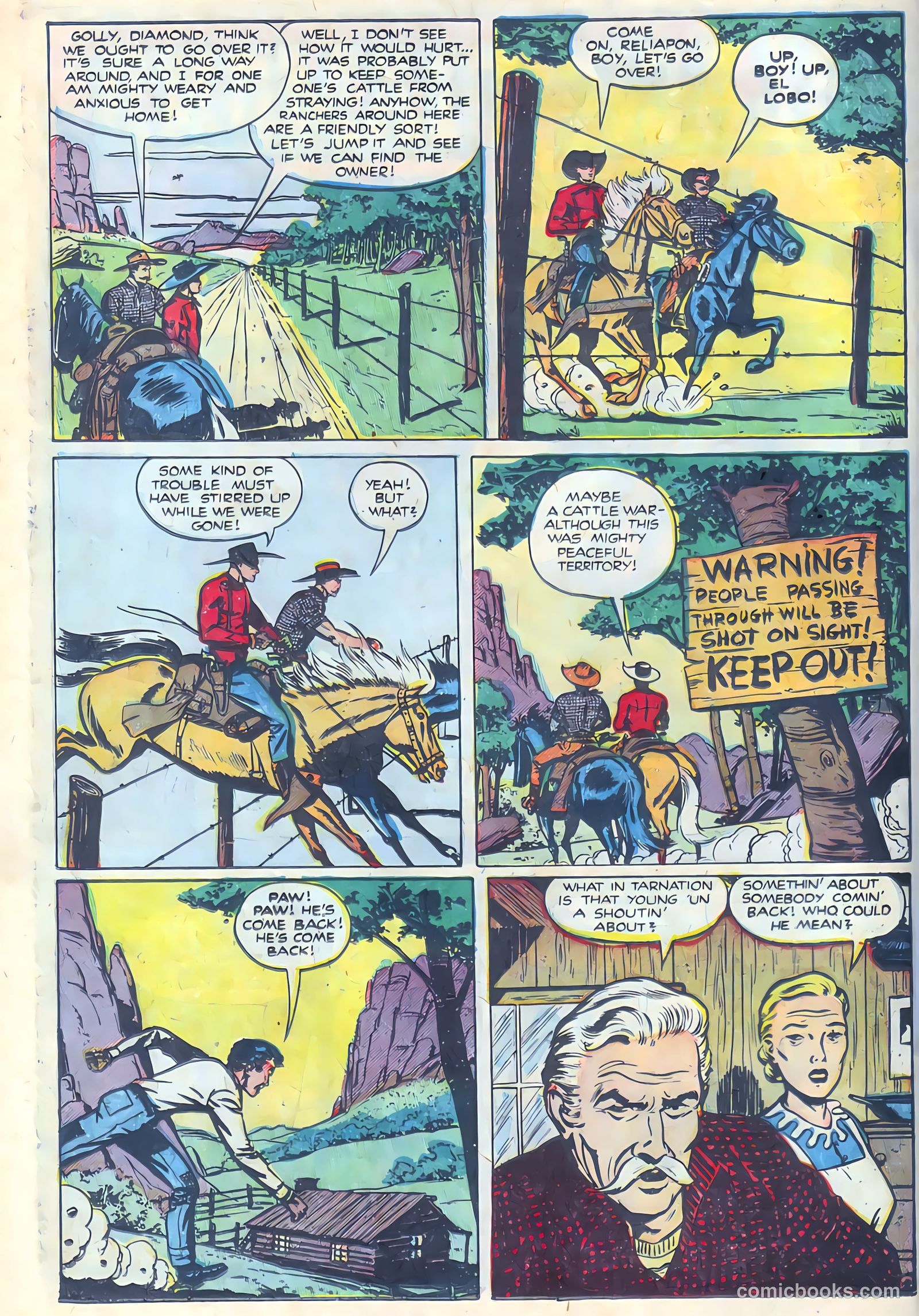 Black Diamond Western #25 (1949, Lev Gleason Publications, Inc.) — page 35 of 53