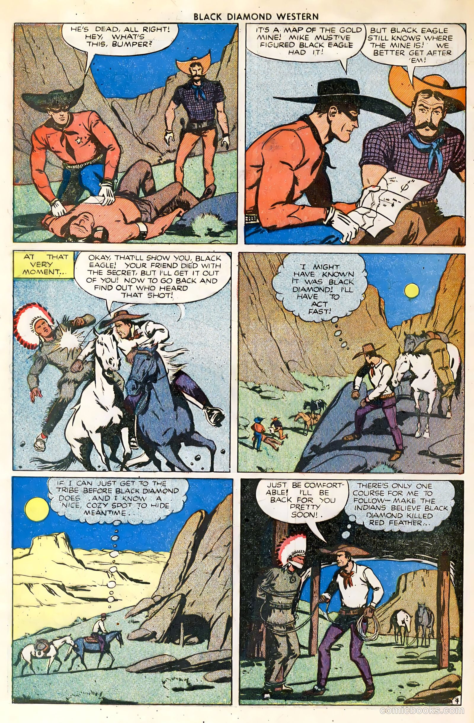 Black Diamond Western #32 (1949, Lev Gleason Publications, Inc.) — page 6 of 36