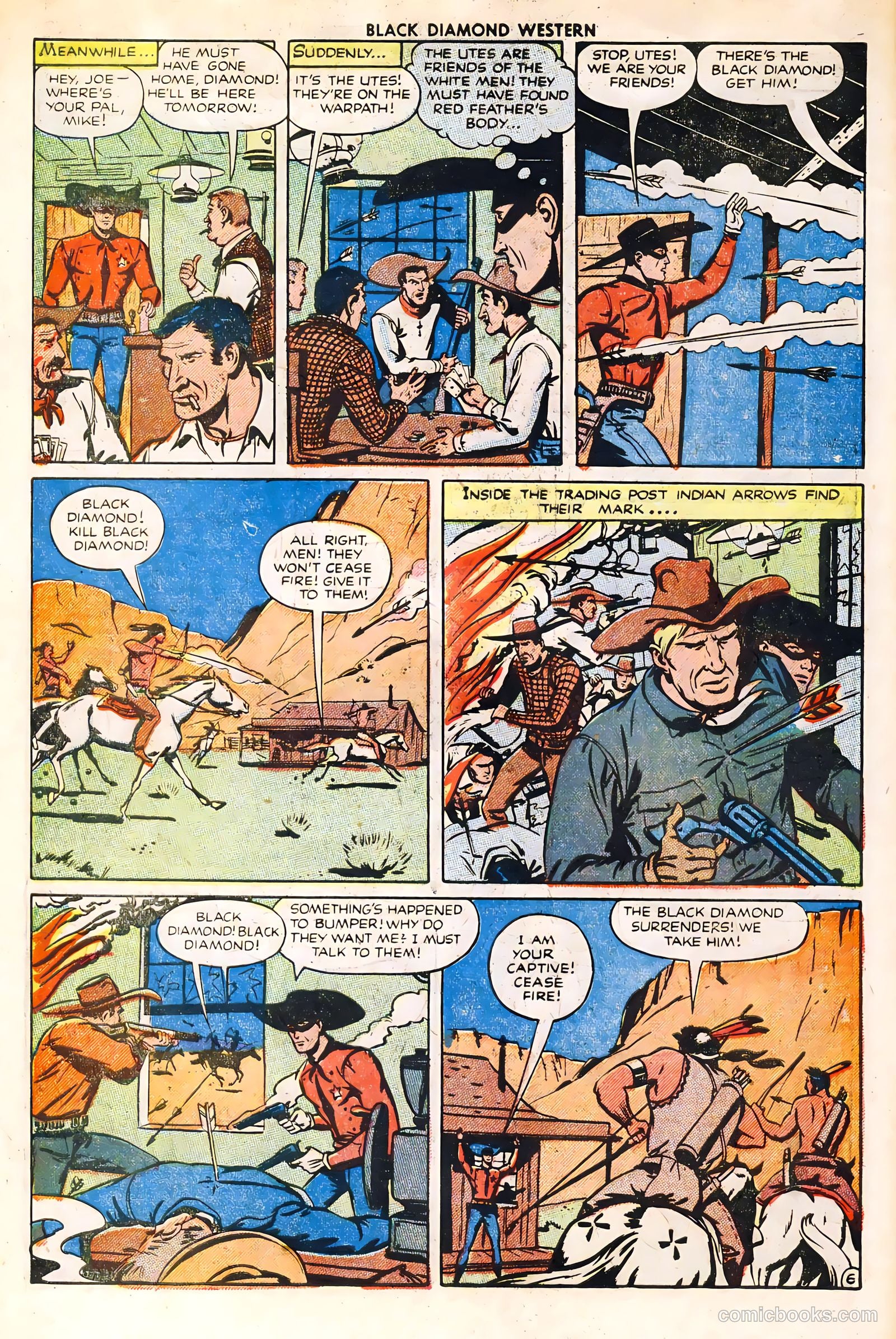 Black Diamond Western #32 (1949, Lev Gleason Publications, Inc.) — page 8 of 36