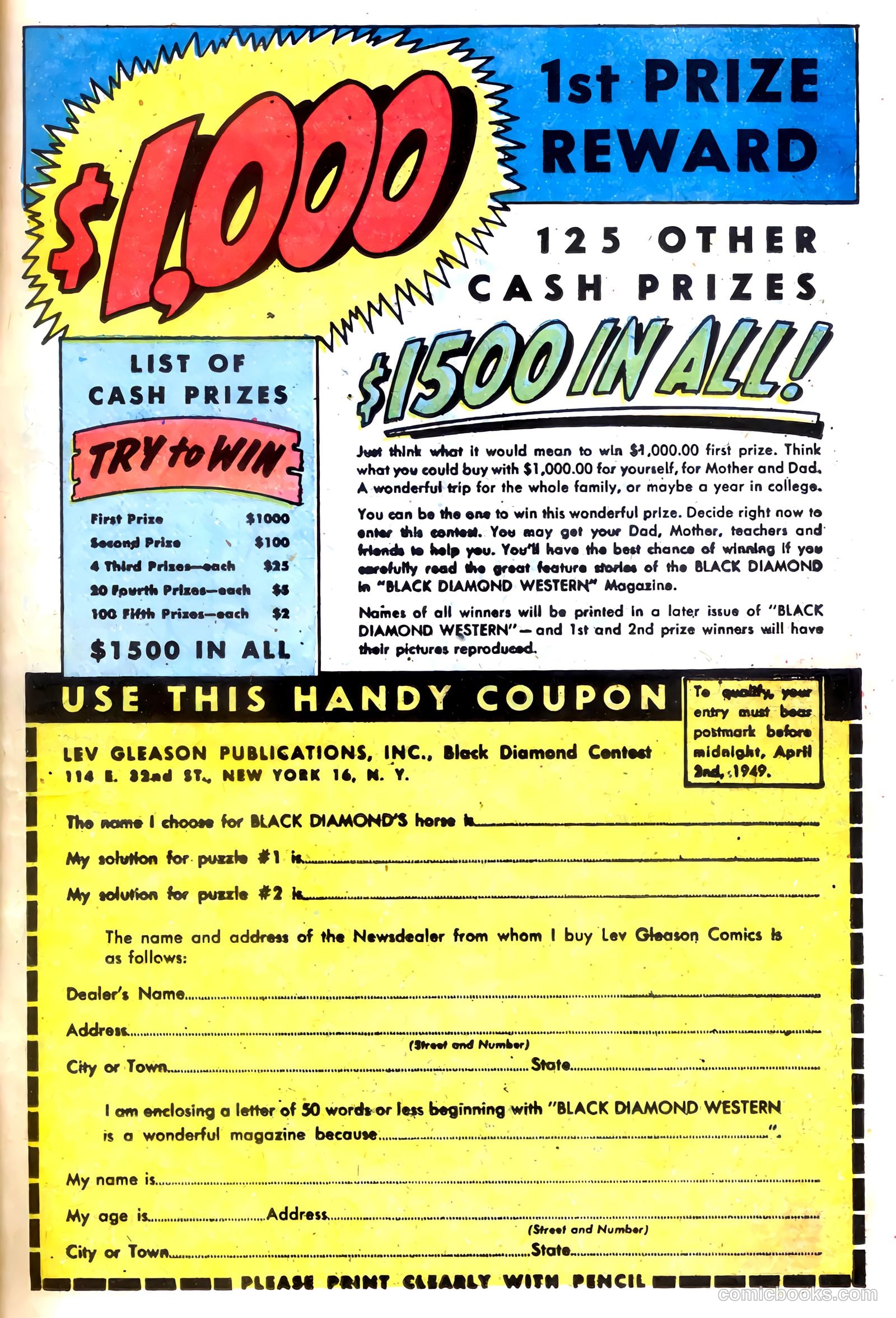 Black Diamond Western #10 (1949, Lev Gleason Publications, Inc.) — page 29 of 52
