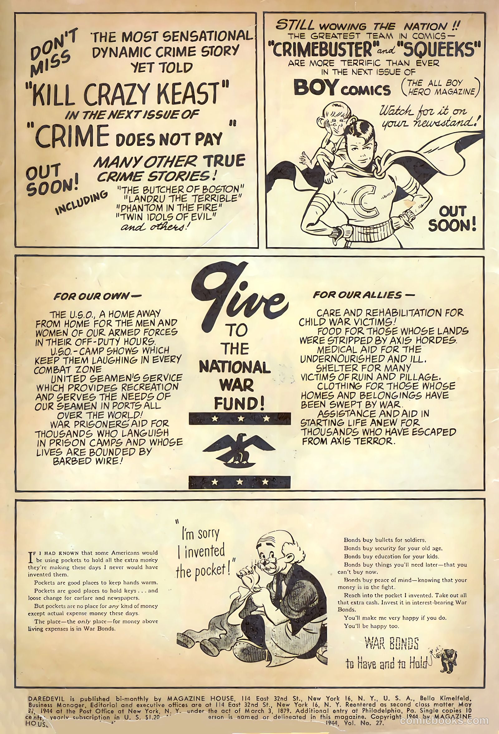Daredevil Comics #27 (1948, Lev Gleason Publications, Inc.) — page 2 of 41