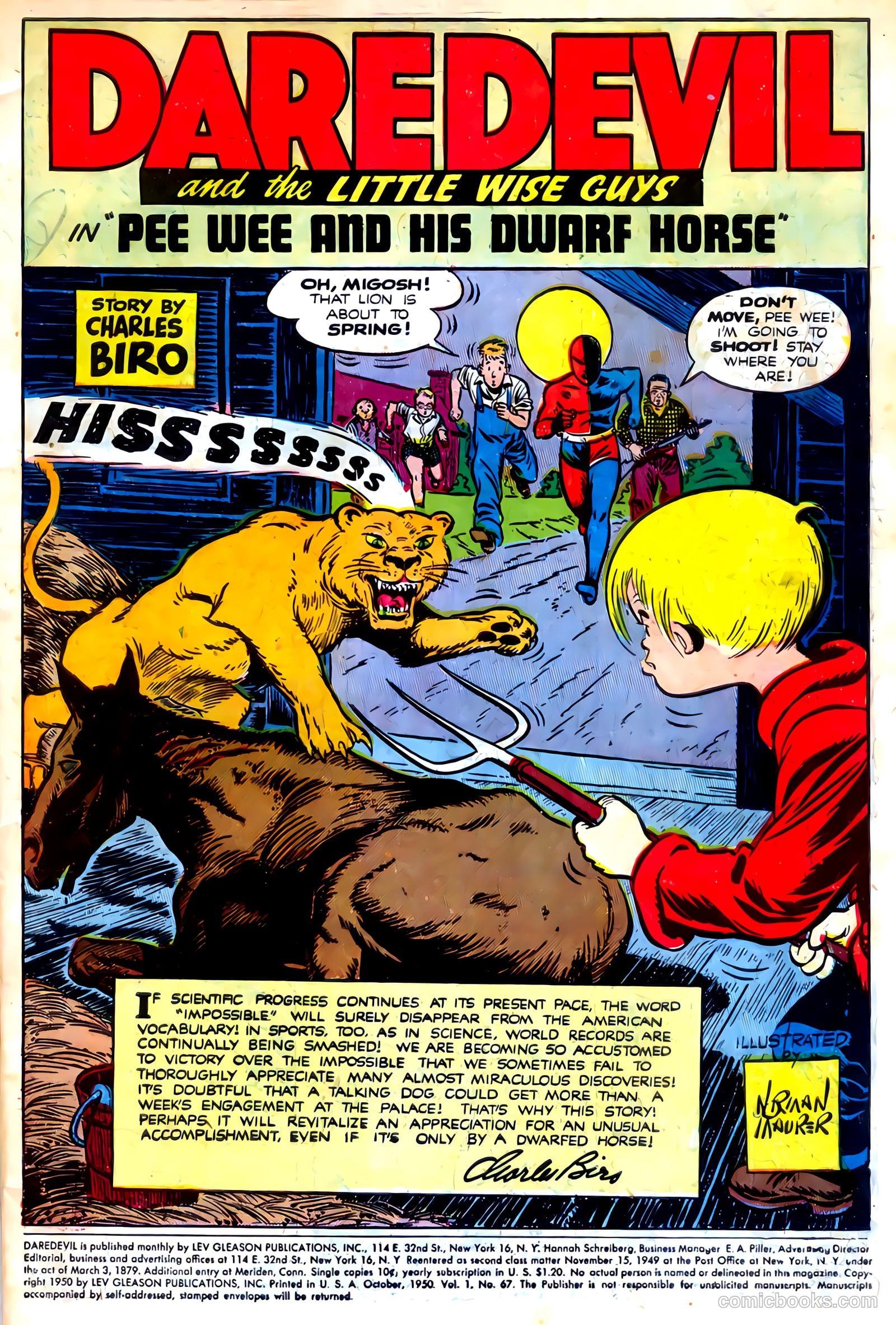 Daredevil Comics #67 (1948, Lev Gleason Publications, Inc.) — page 3 of 52