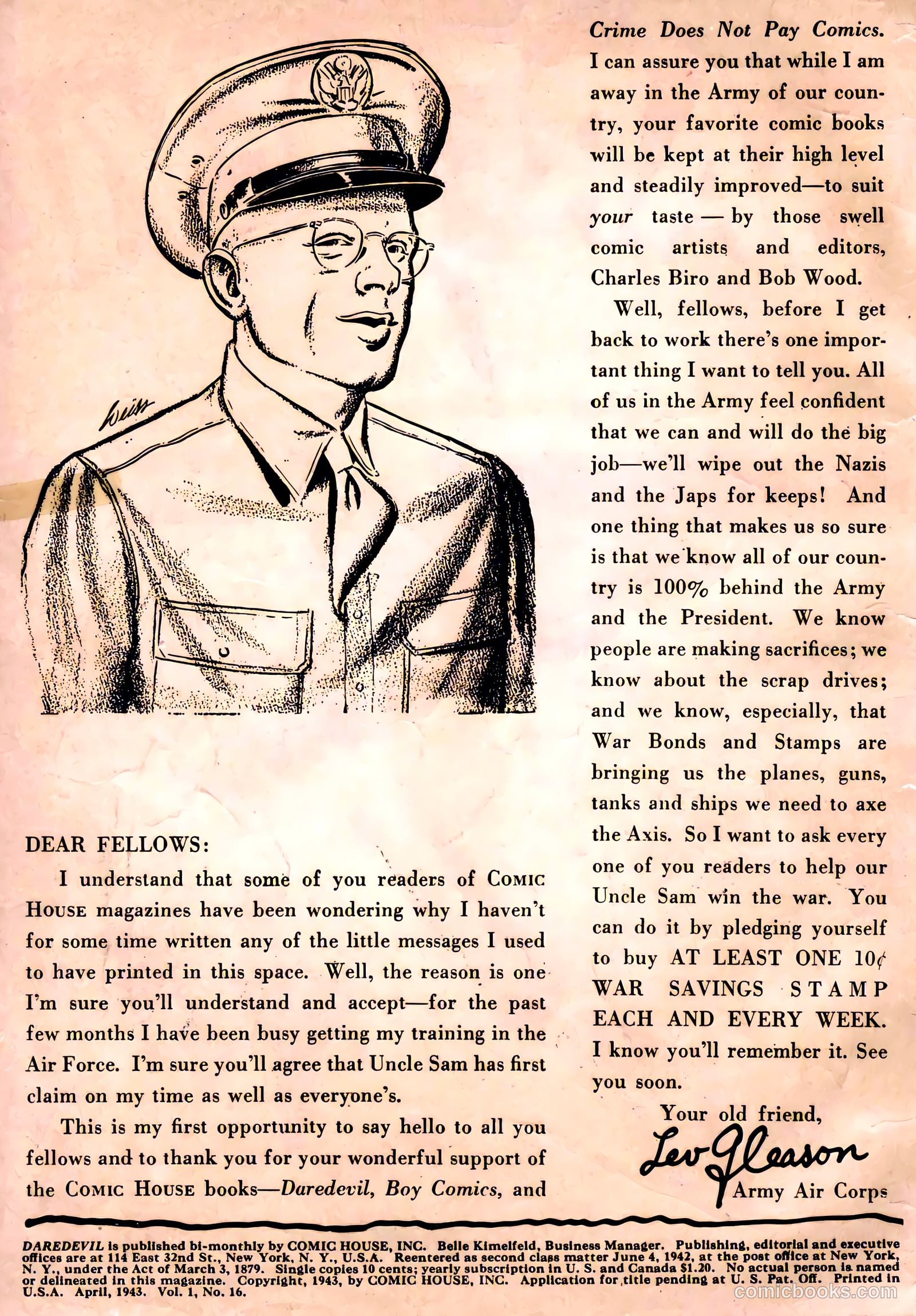 Daredevil Comics #16 (1948, Lev Gleason Publications, Inc.) — page 2 of 64