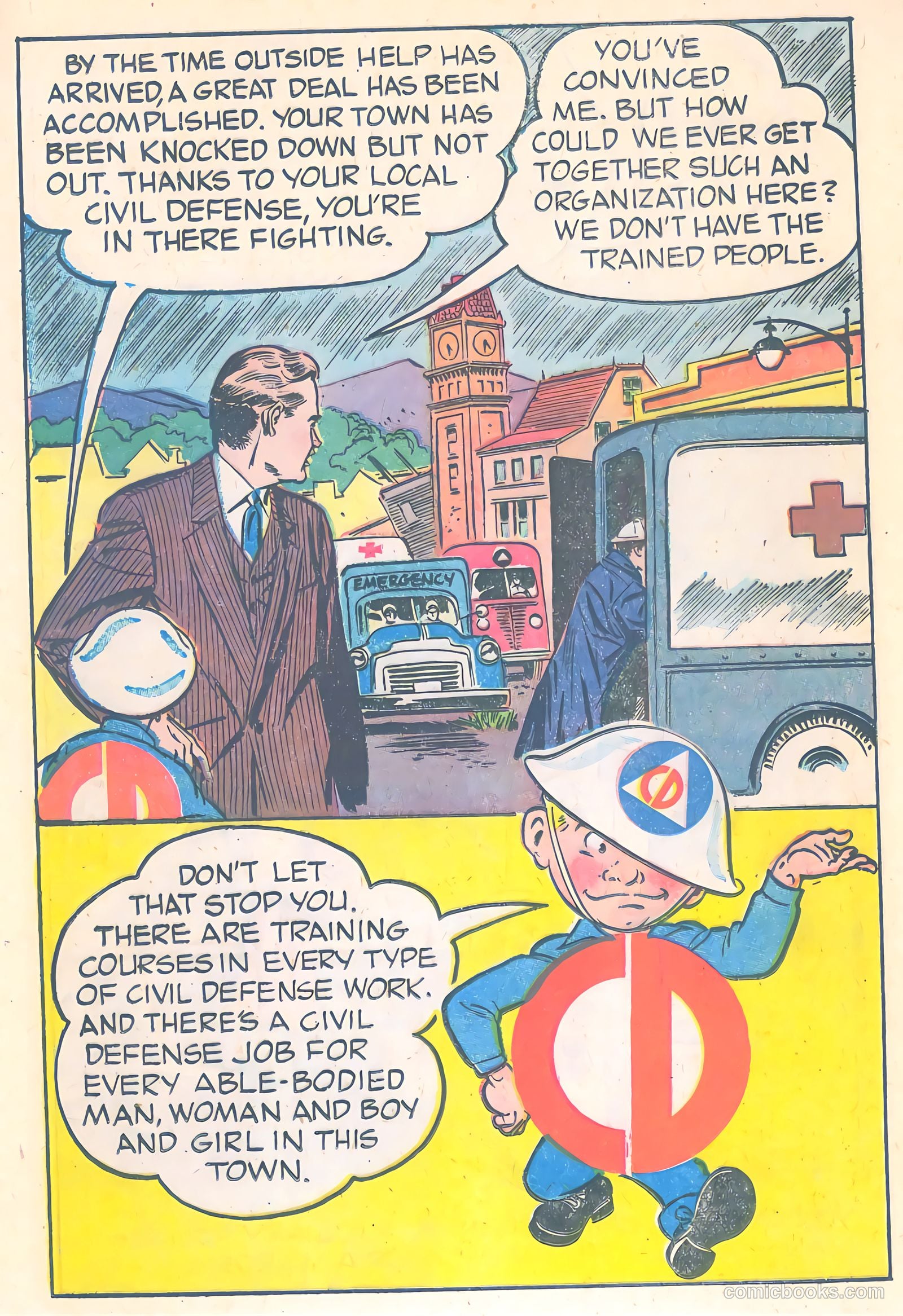 Mr. Civil Defense Tells About Natural Disasters! #nn (1956) — page 10 of 16
