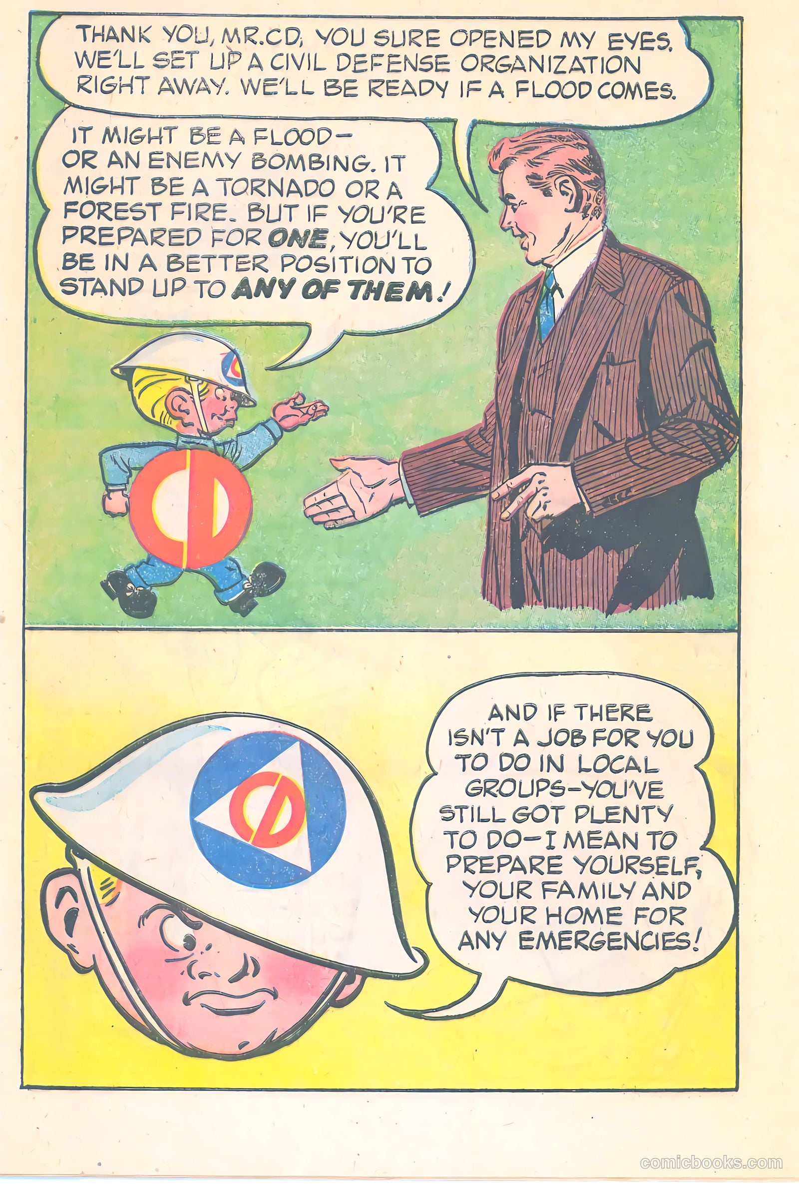 Mr. Civil Defense Tells About Natural Disasters! #nn (1956) — page 15 of 16