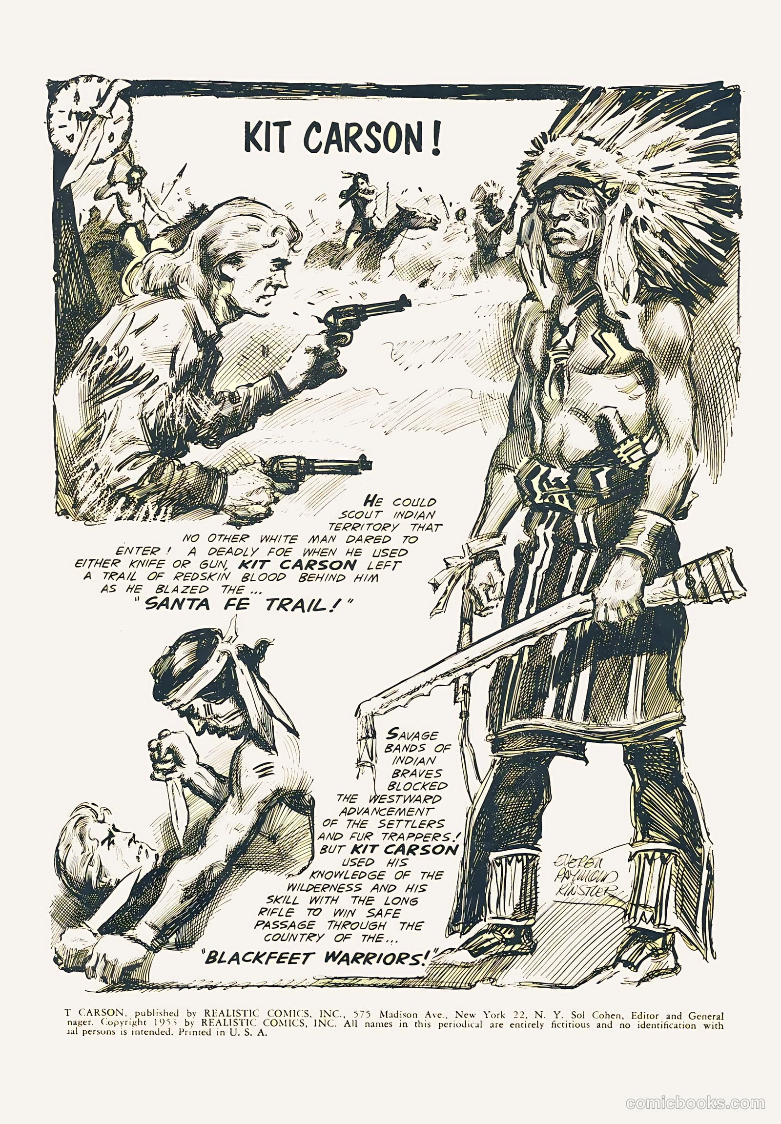 Kit Carson and the Blackfeet Warriors #nn (1953) — page 2 of 36