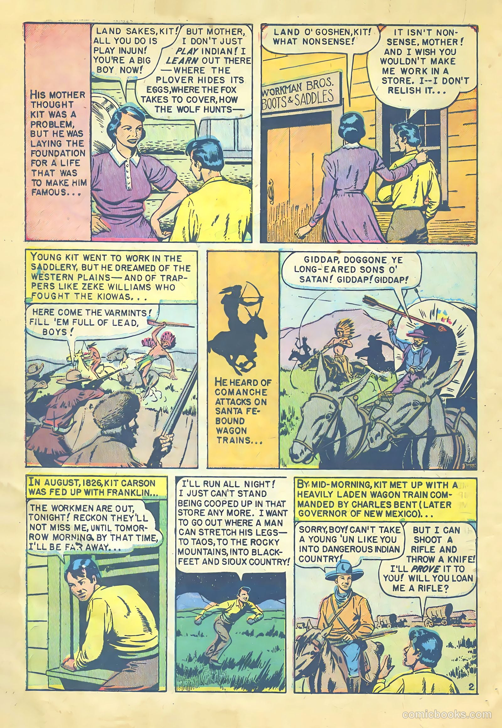 Kit Carson and the Blackfeet Warriors #nn (1953) — page 4 of 36