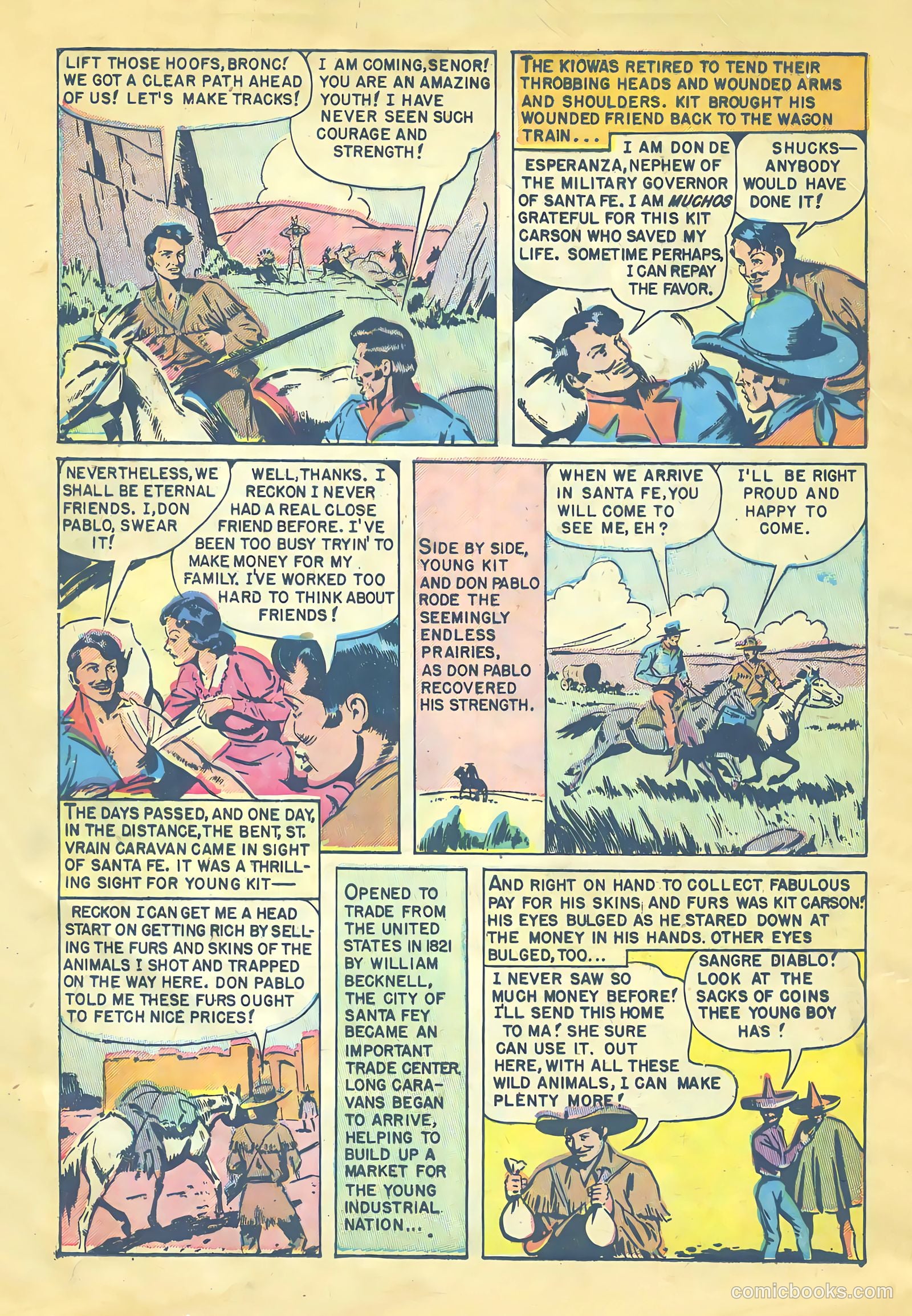 Kit Carson and the Blackfeet Warriors #nn (1953) — page 8 of 36