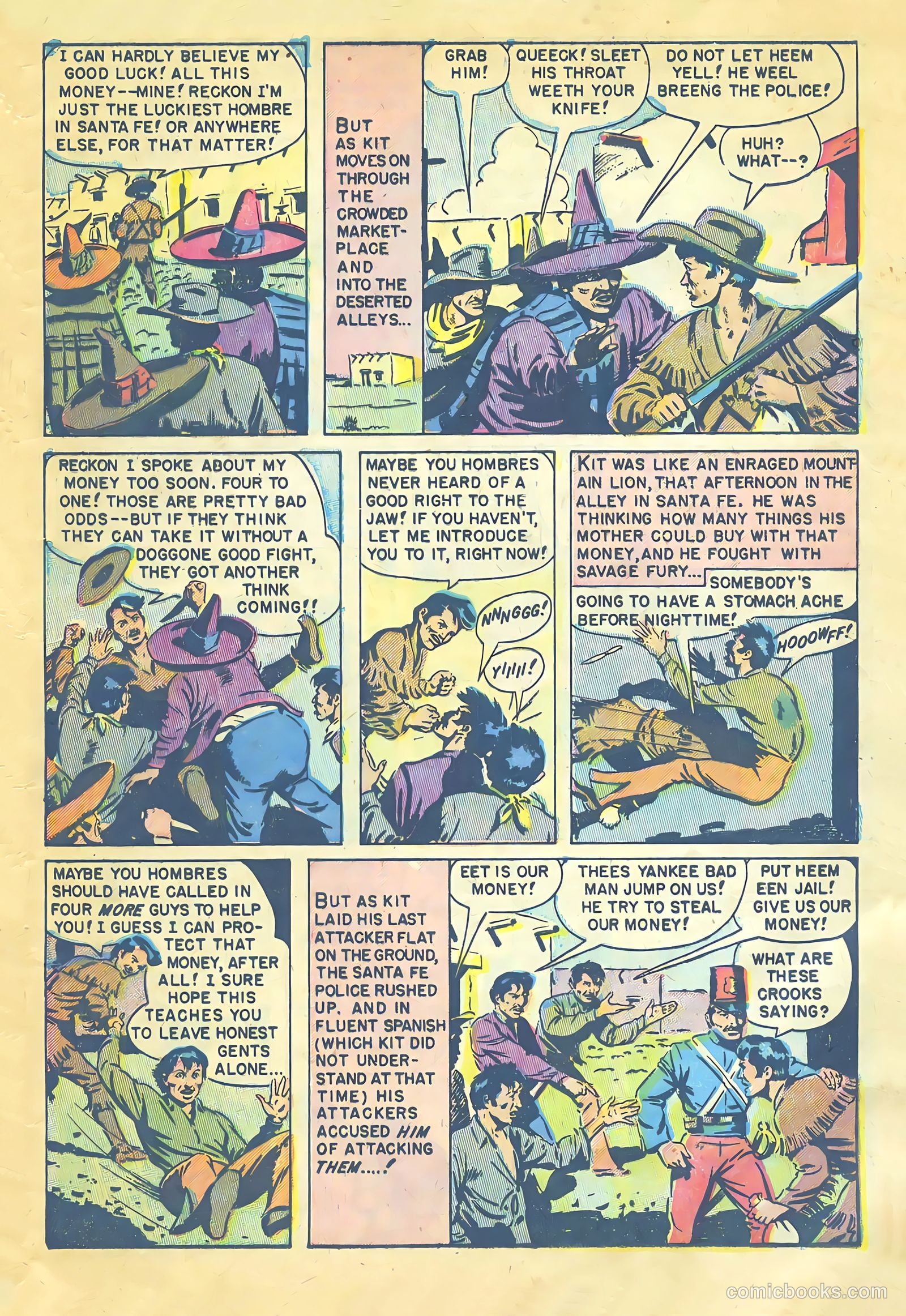Kit Carson and the Blackfeet Warriors #nn (1953) — page 9 of 36