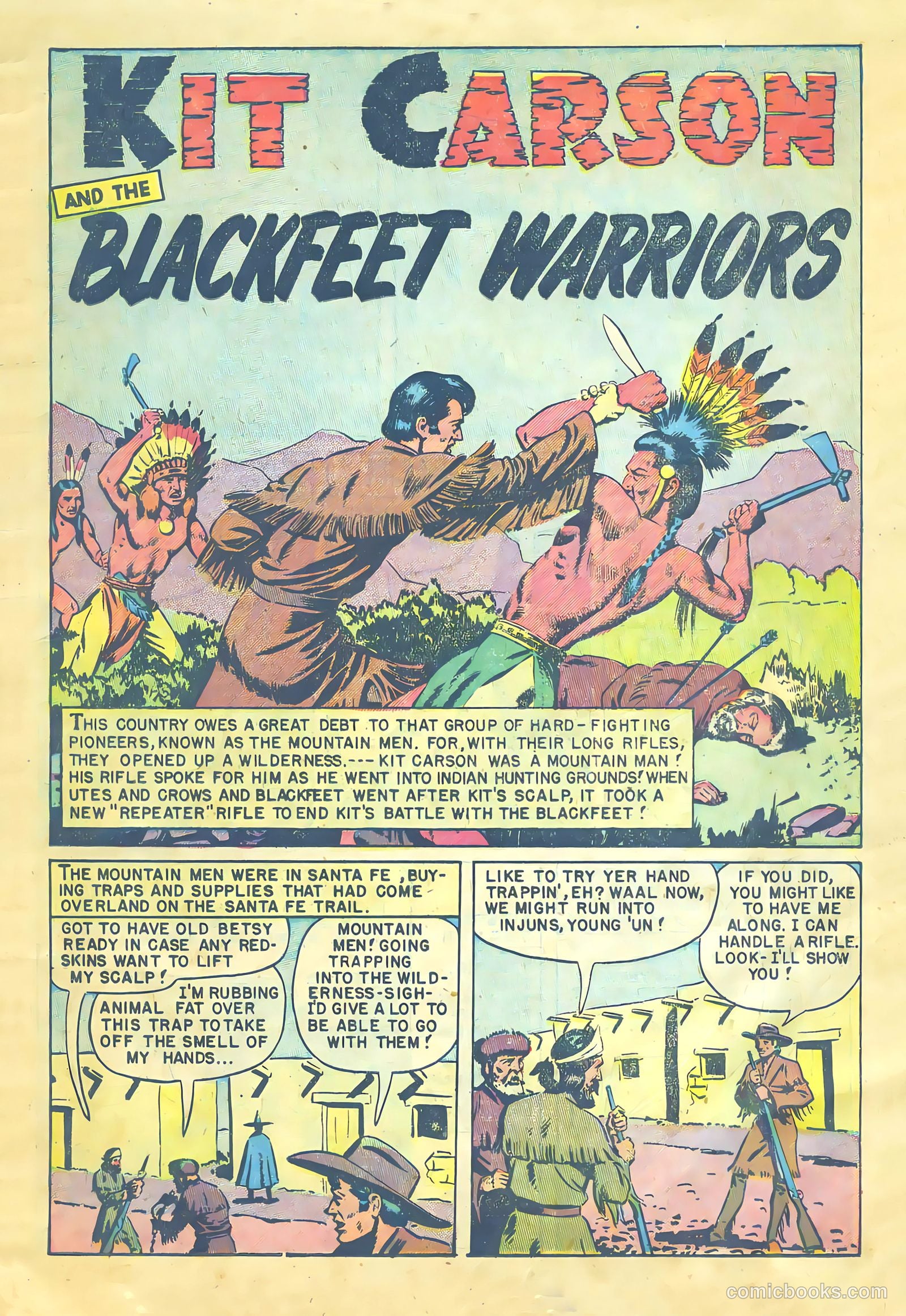 Kit Carson and the Blackfeet Warriors #nn (1953) — page 11 of 36