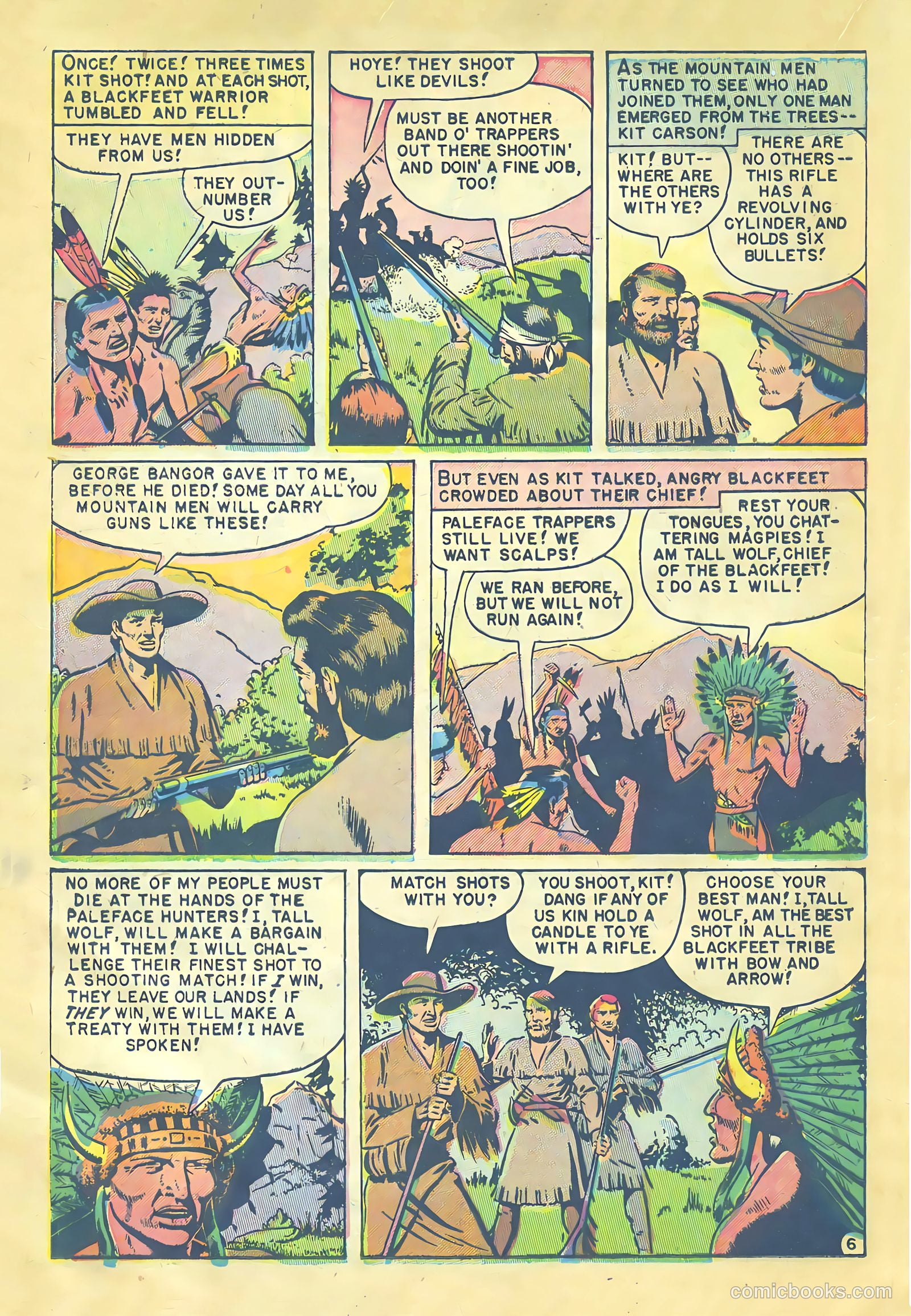 Kit Carson and the Blackfeet Warriors #nn (1953) — page 16 of 36