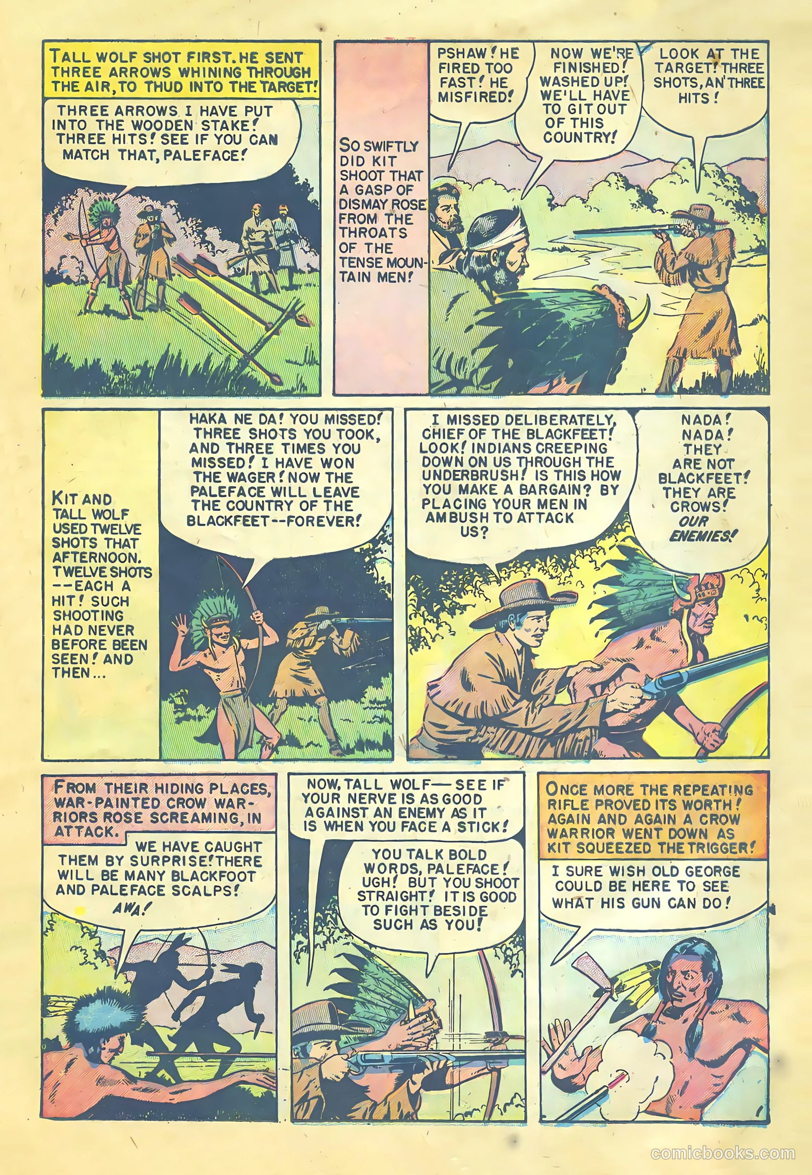 Kit Carson and the Blackfeet Warriors #nn (1953) — page 17 of 36