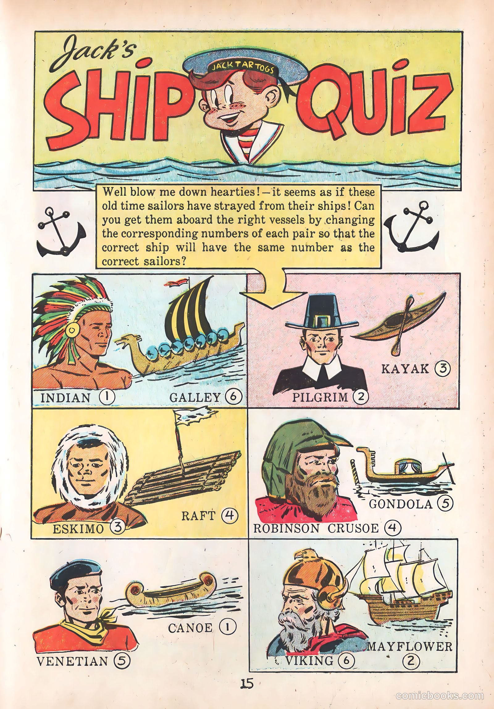 The Adventures of Jack Tar #nn (1950) — page 15 of 20