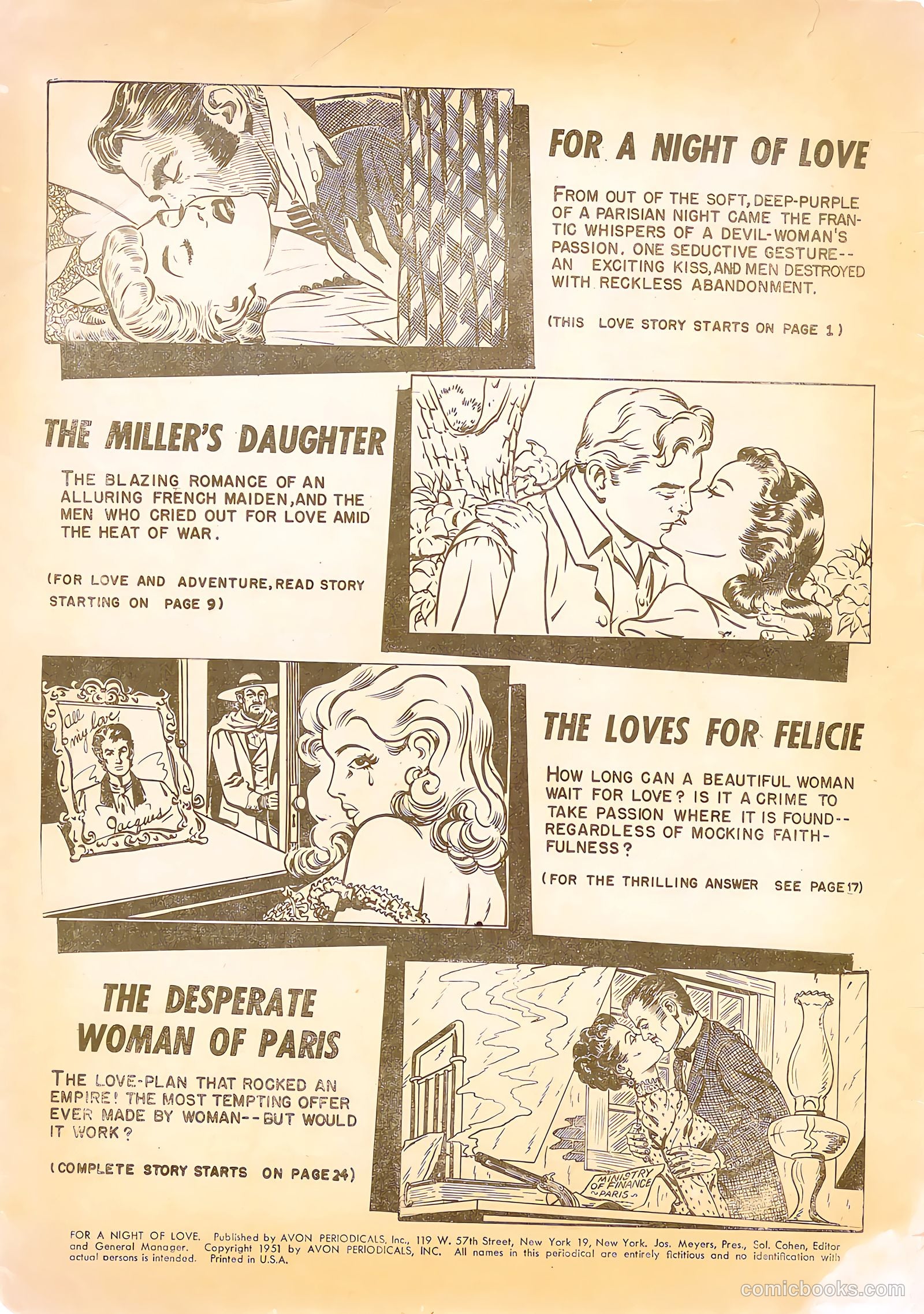 For a Night of Love #nn (1951) — page 2 of 36