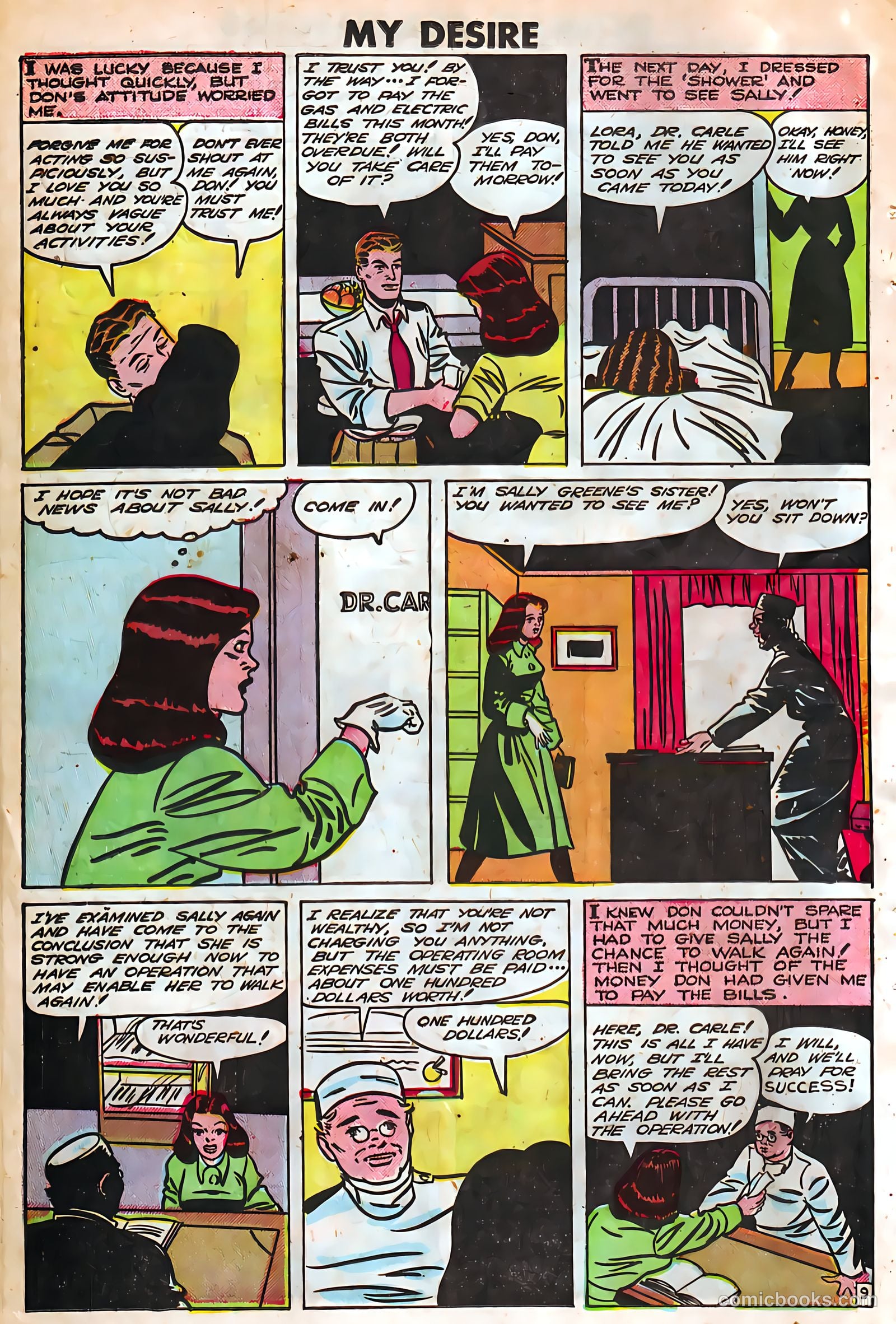 My Desire, Intimate Confessions #4 (1950) — page 19 of 34