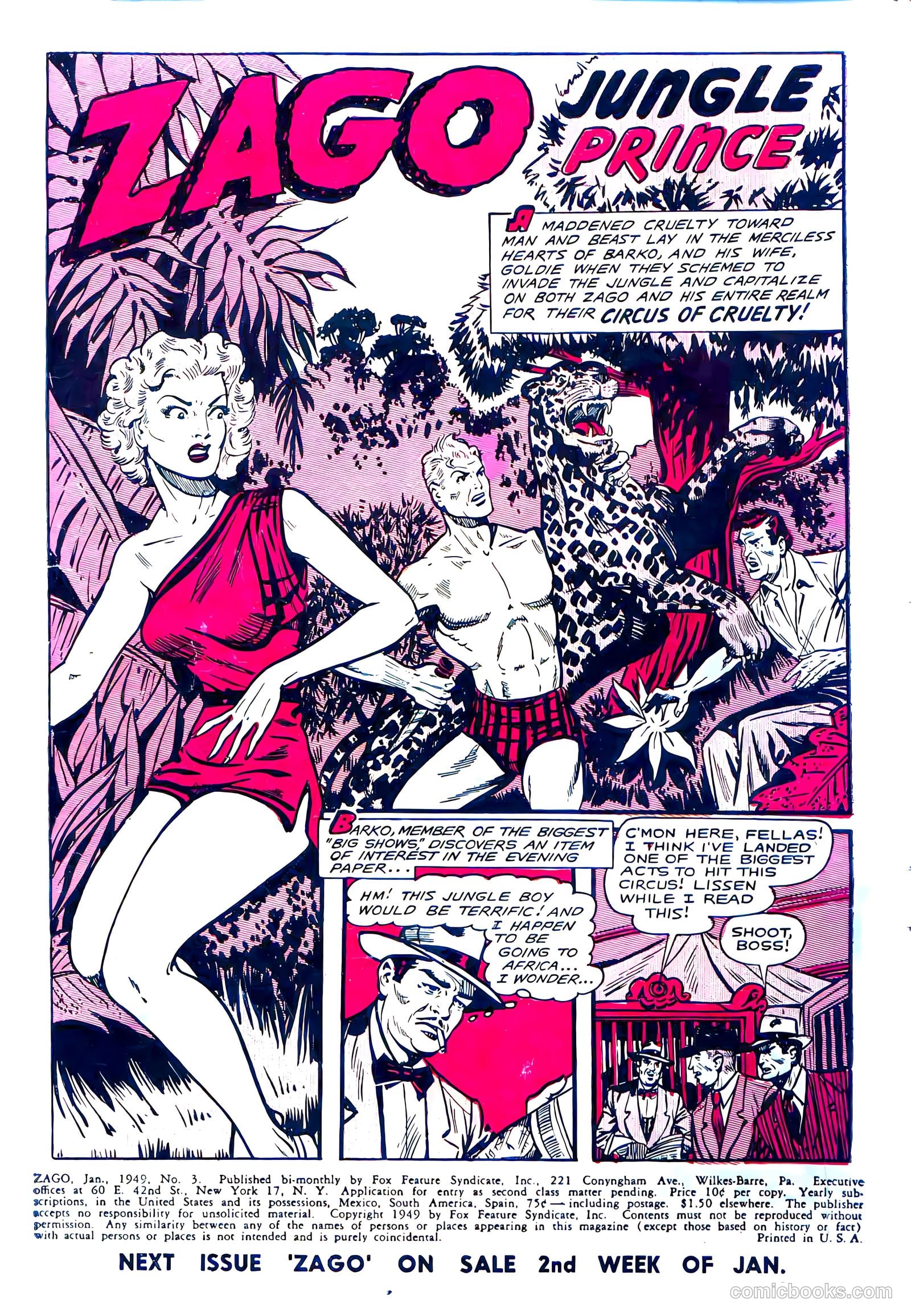 Zago, Jungle Prince #3 — page 3 of 37
