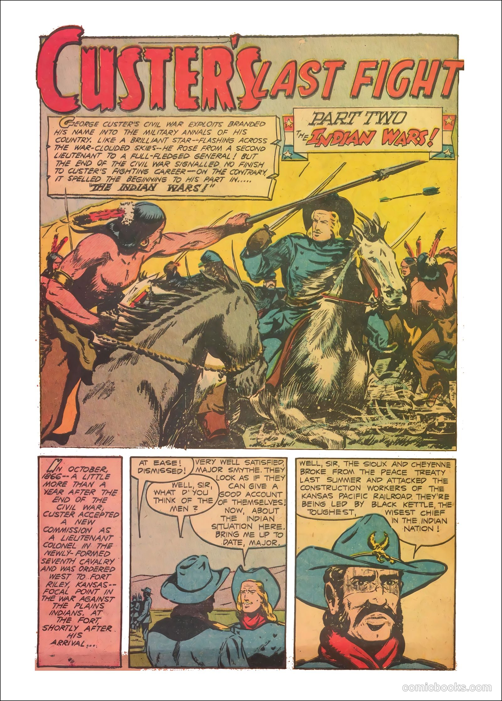 Custer's Last Fight #nn (1950) — page 10 of 36