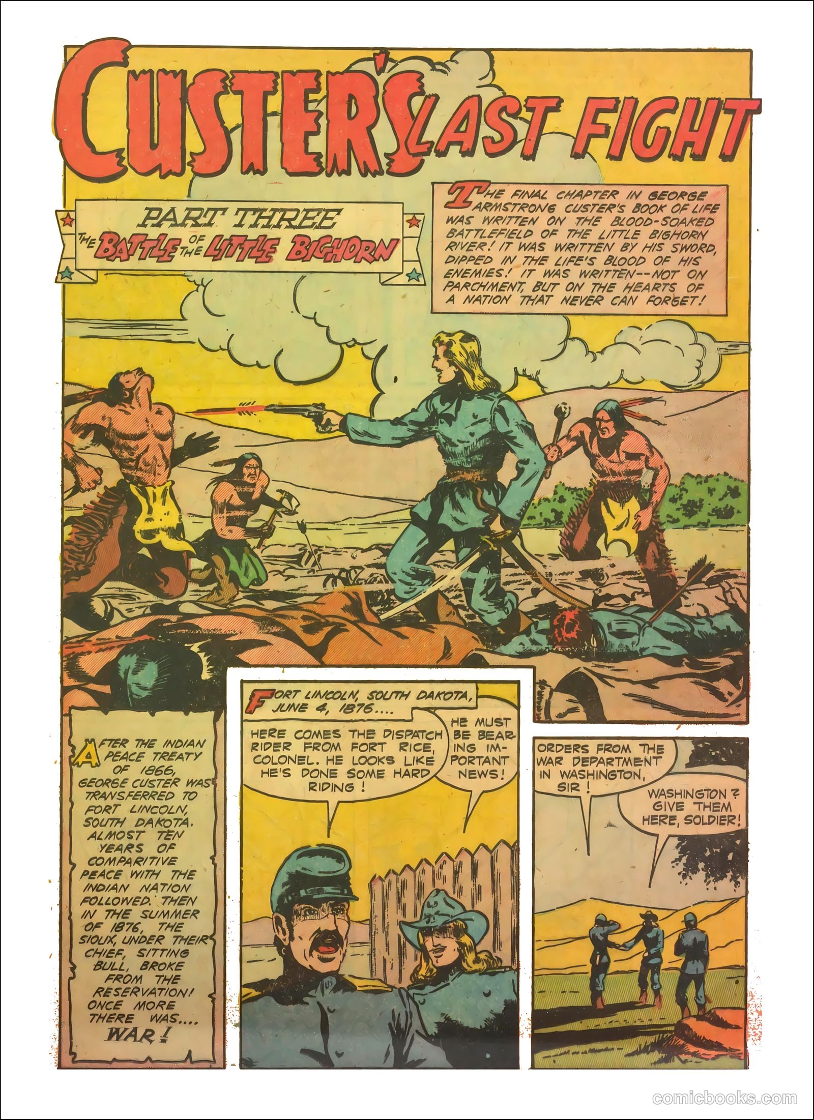Custer's Last Fight #nn (1950) — page 17 of 36