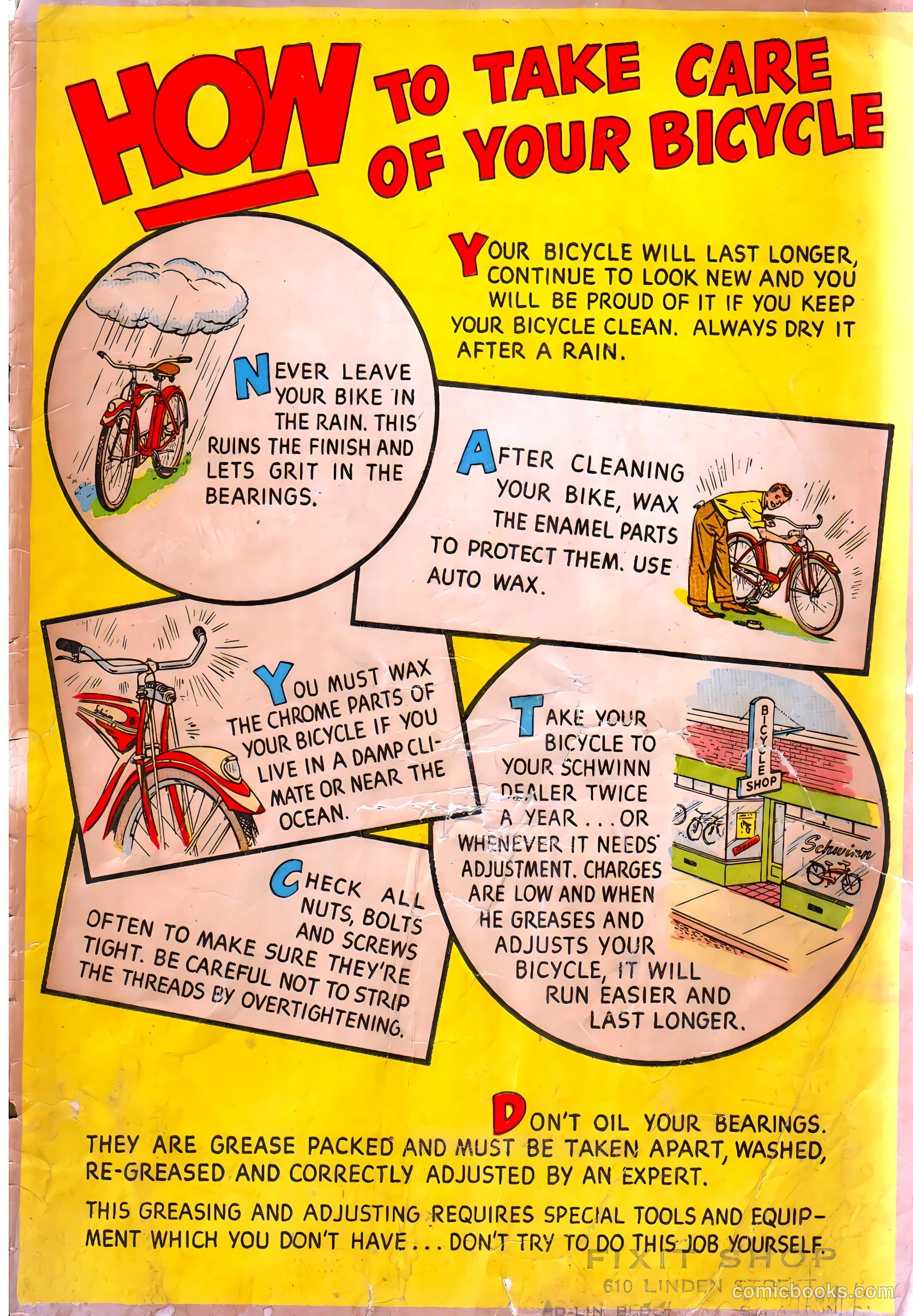 Schwinn Bicycle Book #nn (1949) — page 27 of 28